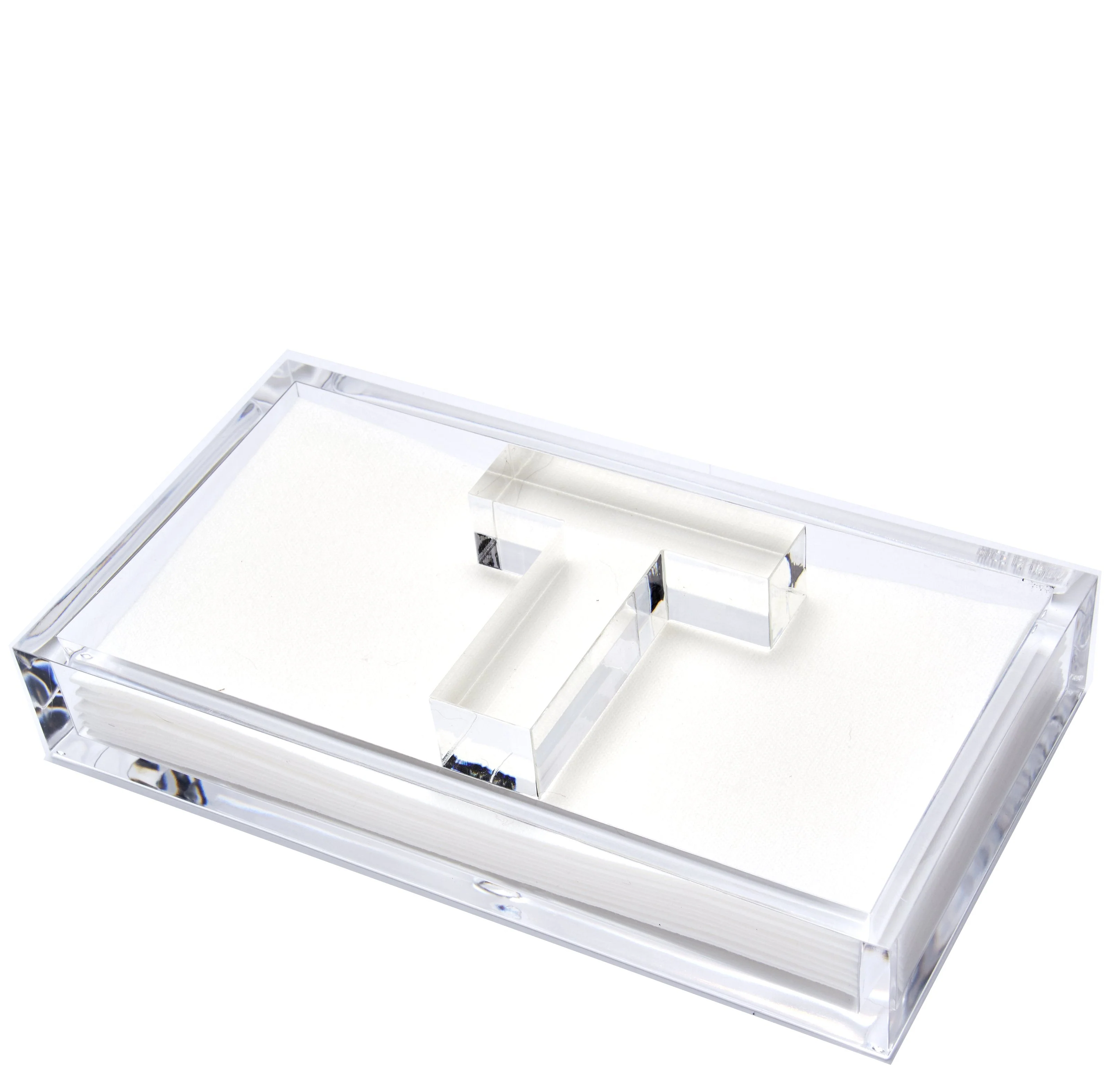 Initial Acrylic Guest Towel Holder & Weight - Image 21