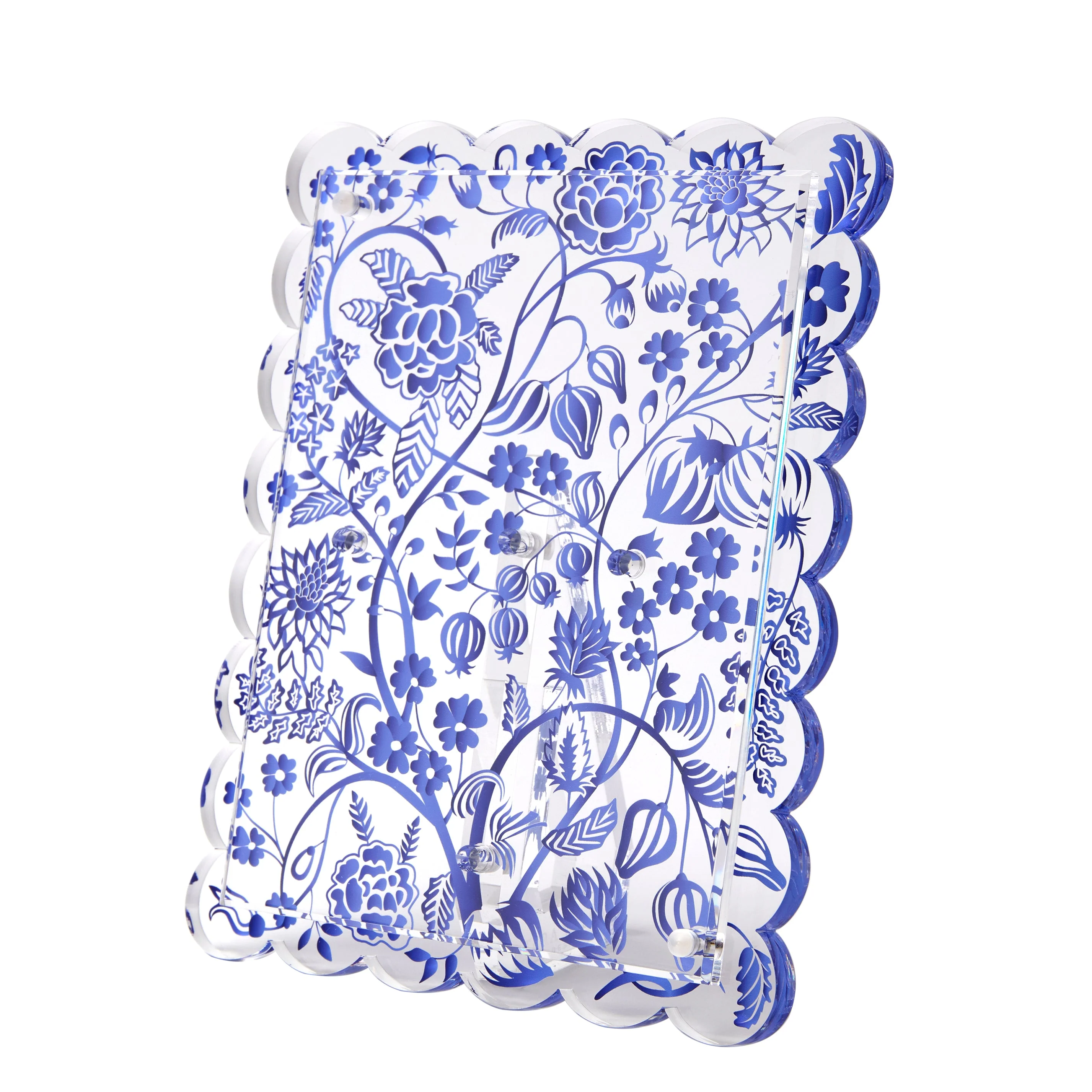 Scallop Frame - Blue Toile - Image 3