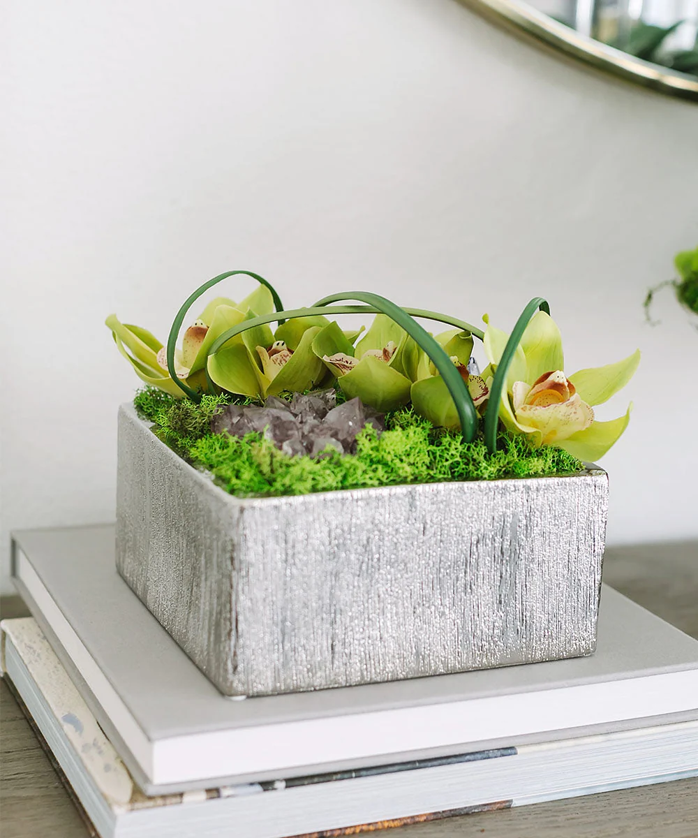 Orchid Table Top in Silver Square - Image 2