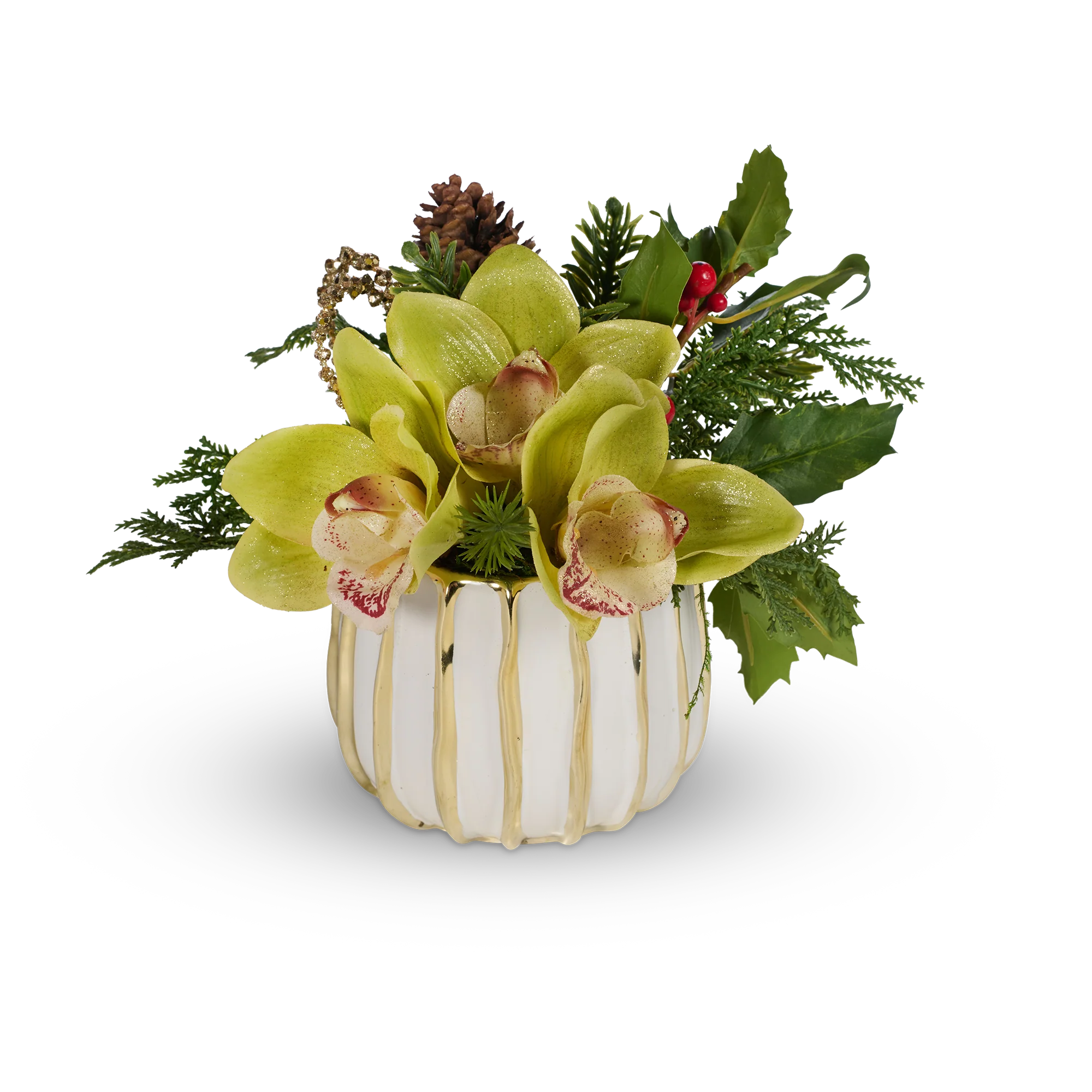 Pave Christmas Orchids