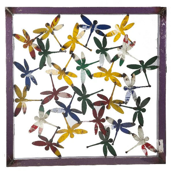 Think Outside Dragonfly Framed Wall Panel