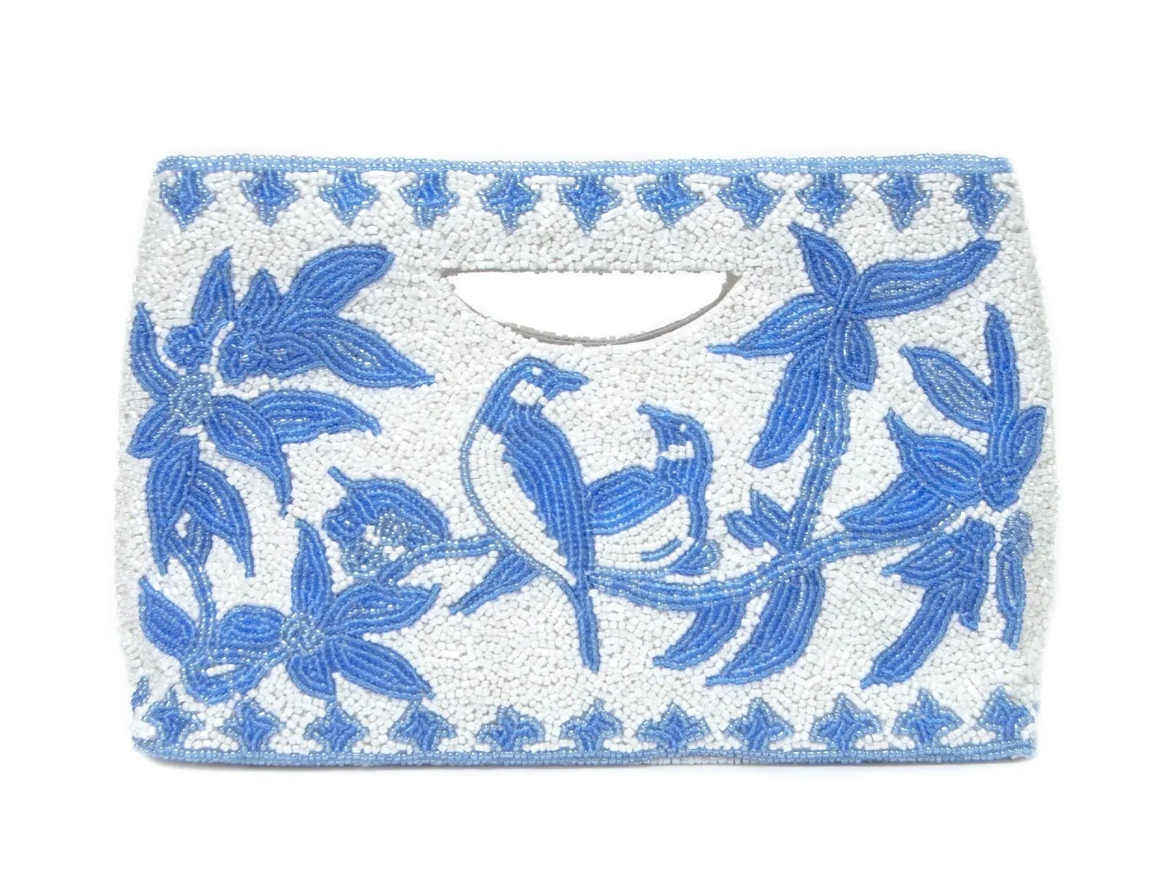 Blue Birds Top Handle