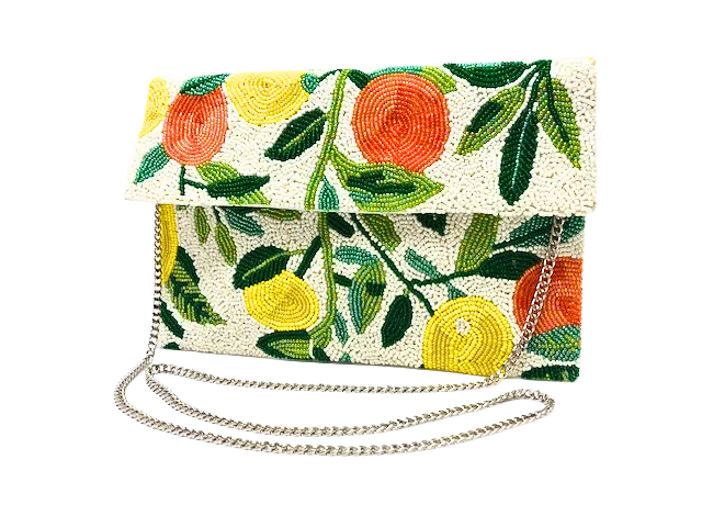 Lemon & Oranges Envelope Clutch - Image 2