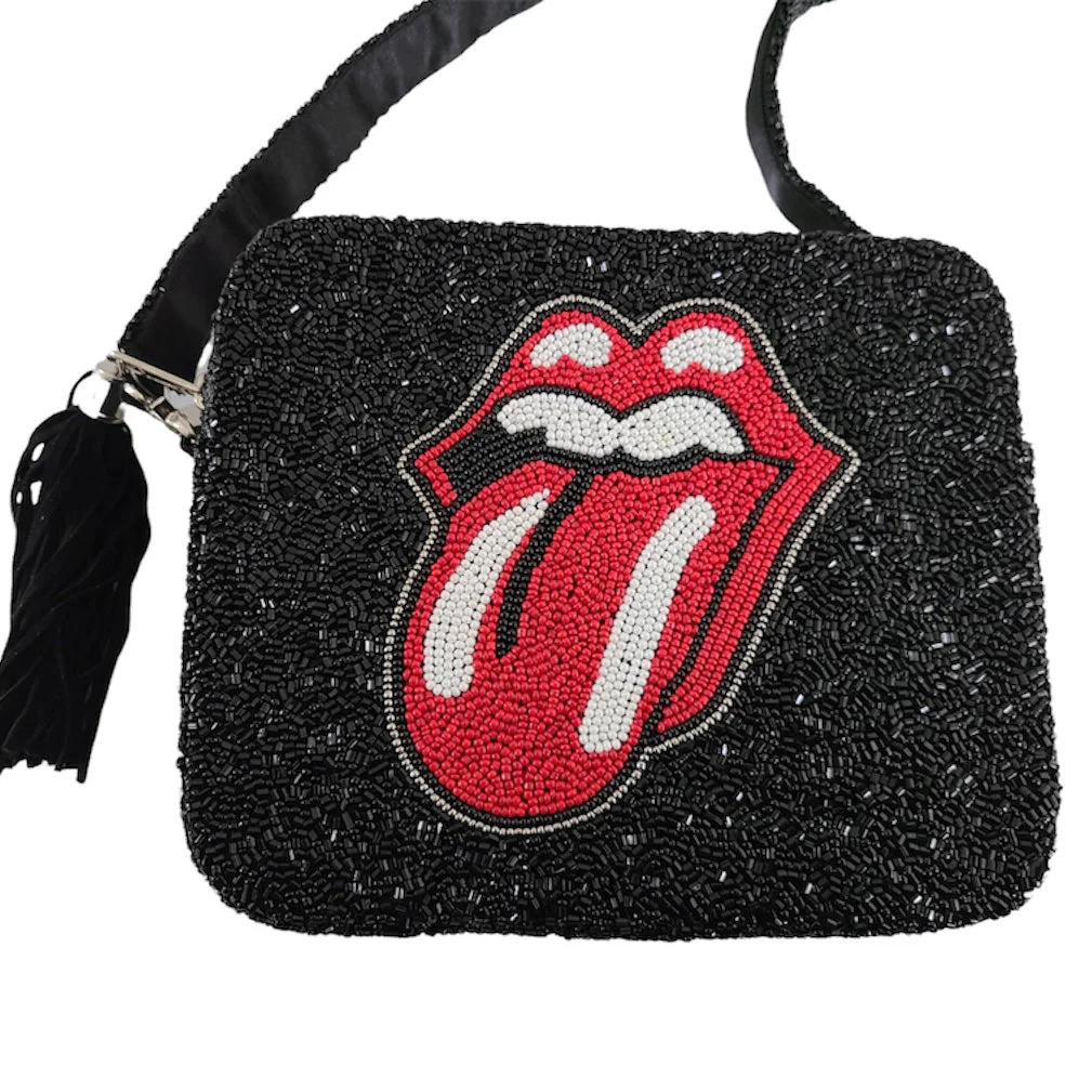 Love The Rolling Stones Black Crossbody