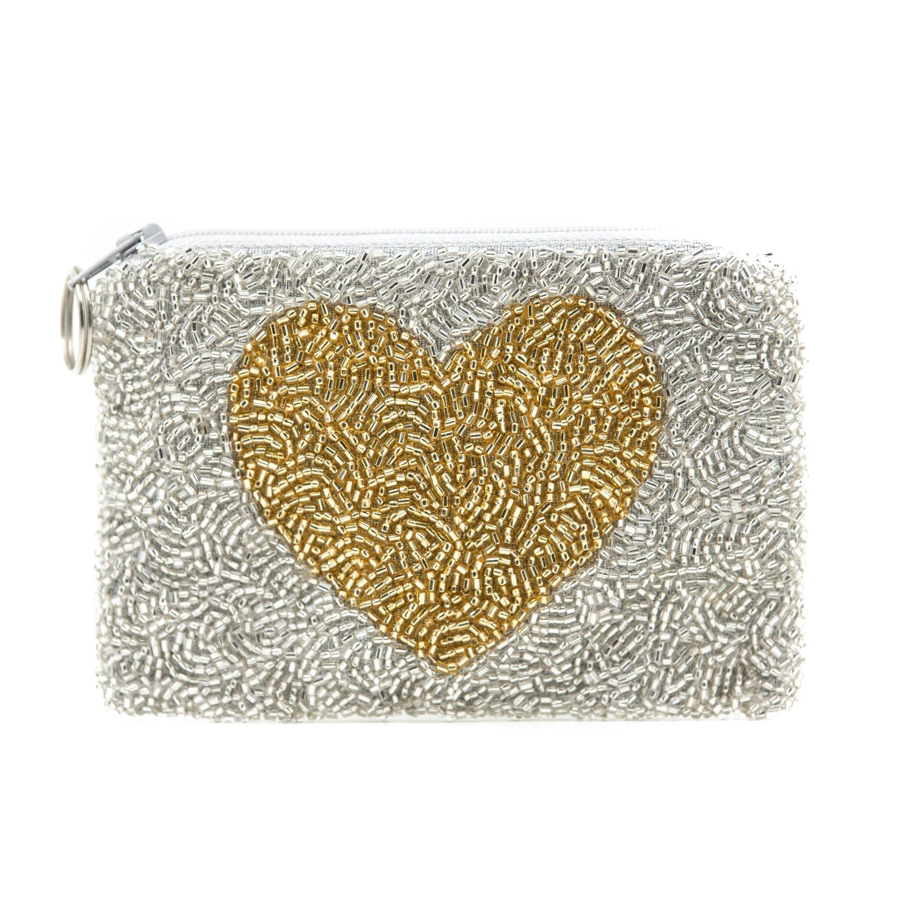 Say I Love You Silver Gold Coin Purse