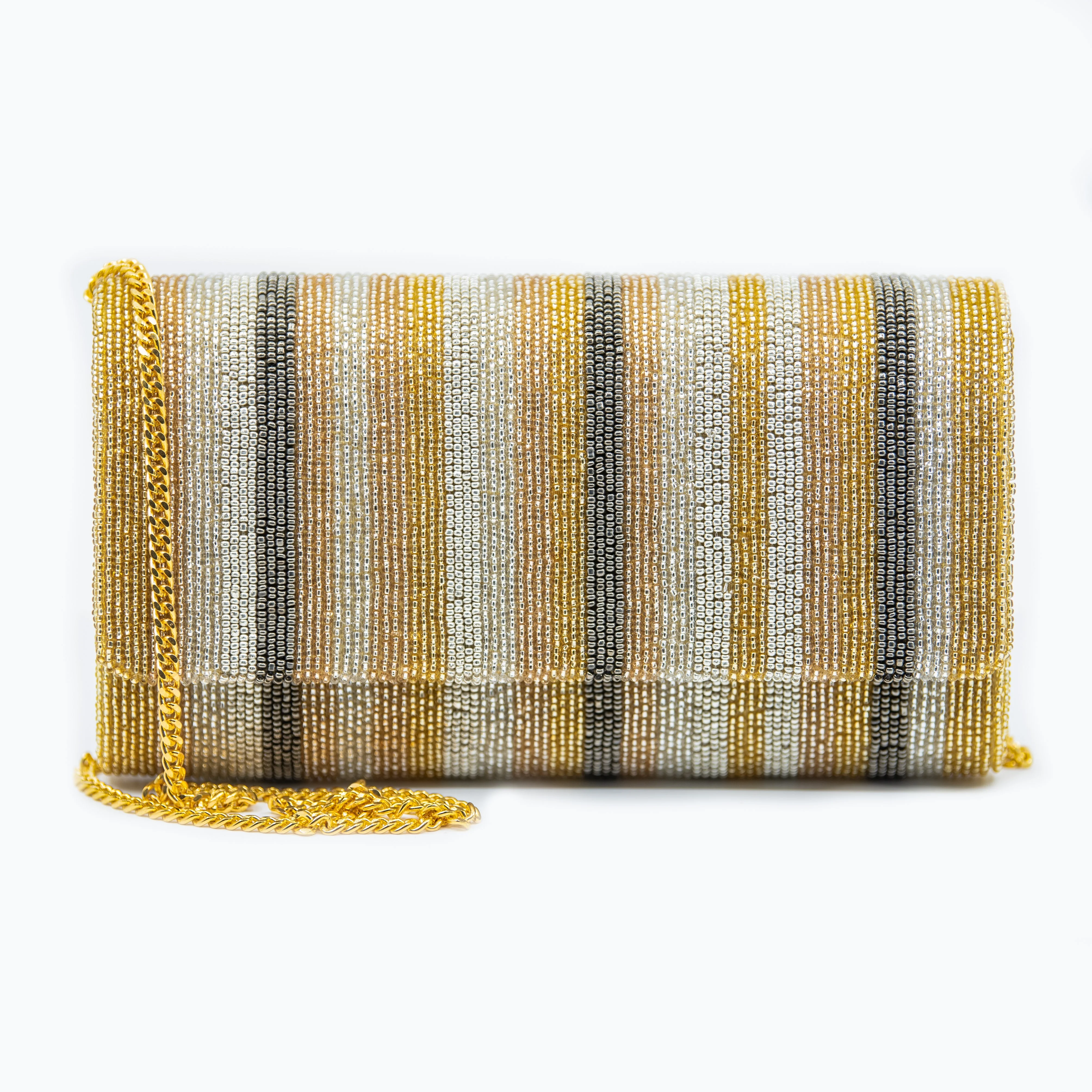 Stripes So Shiny Clutch