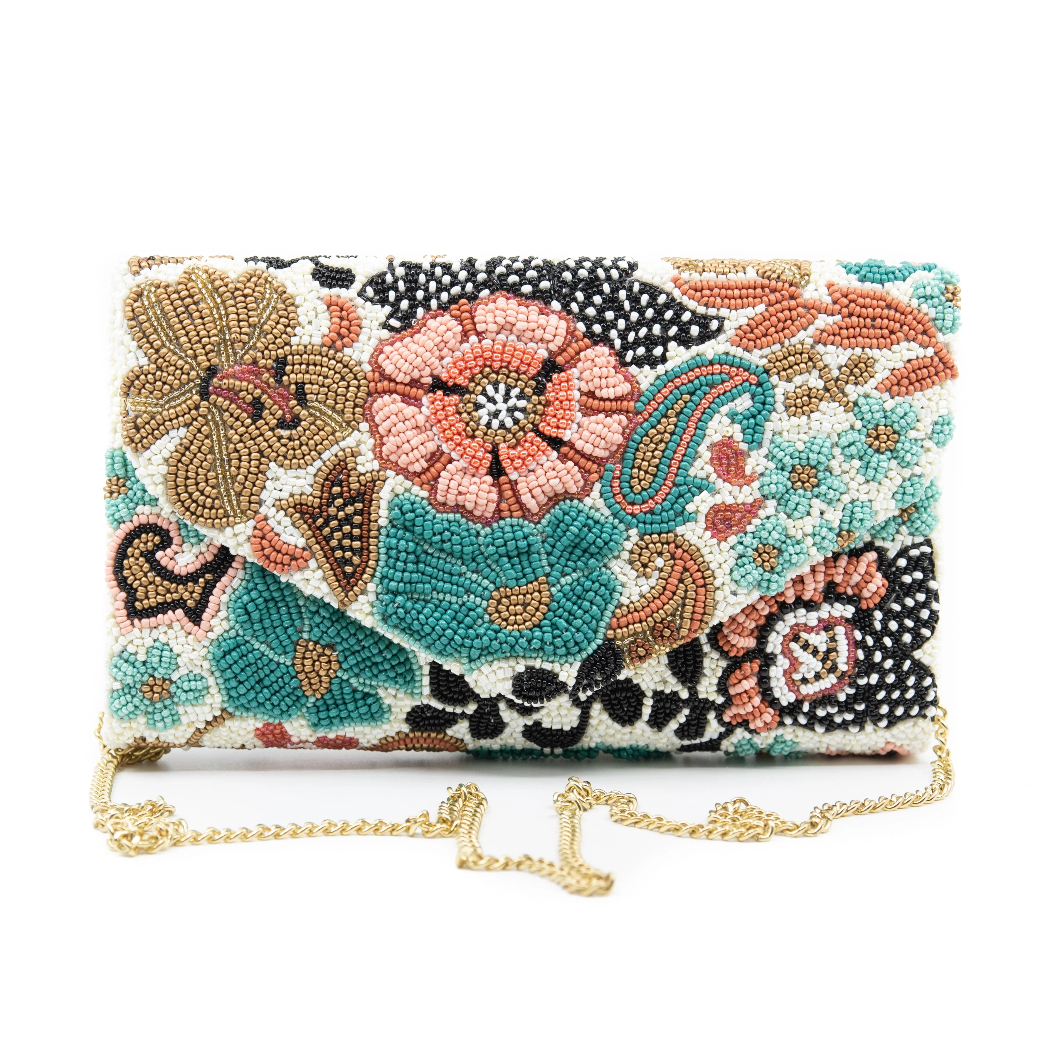 Tourquise-y Envelope Clutch