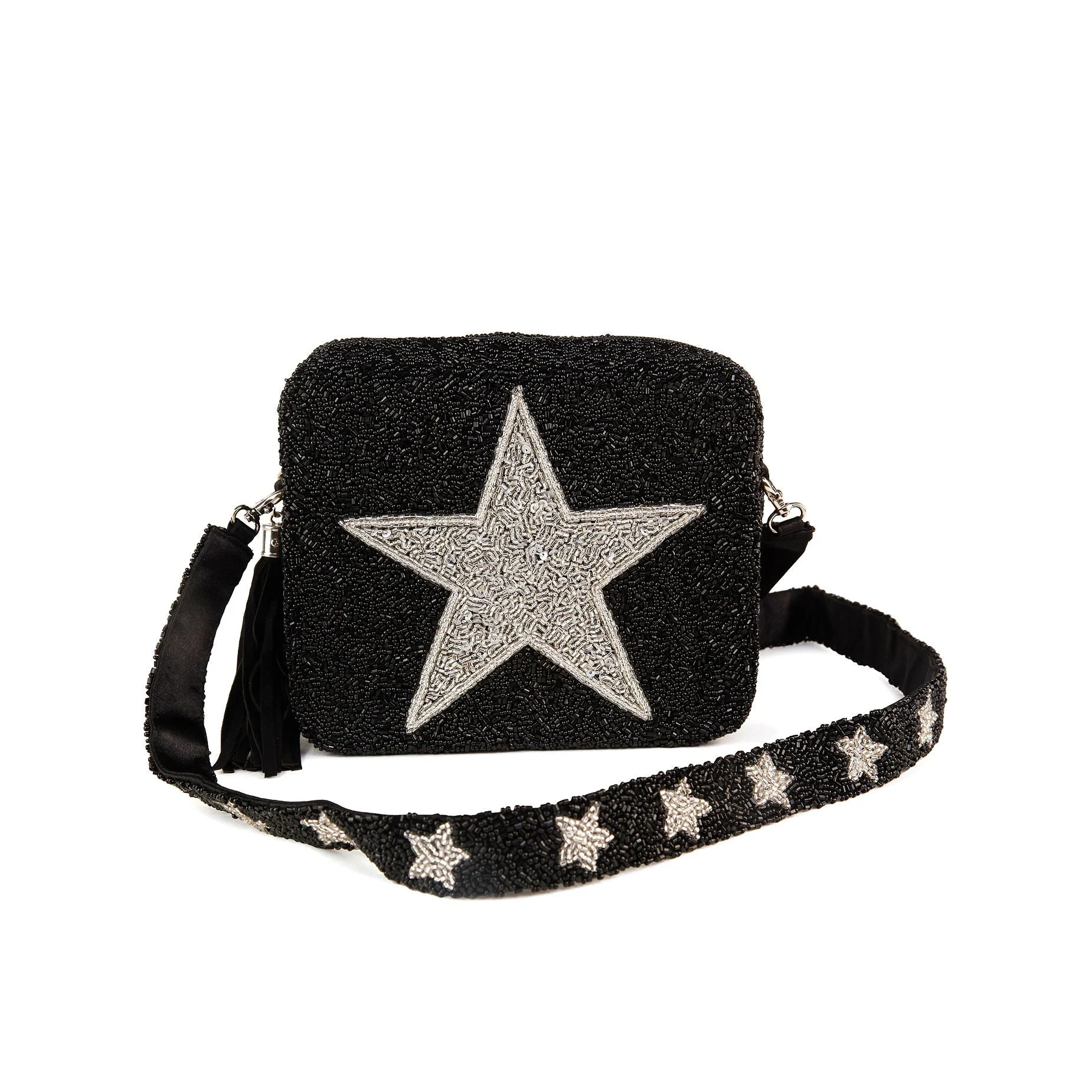 You're a Star! Black Silver Crossbody