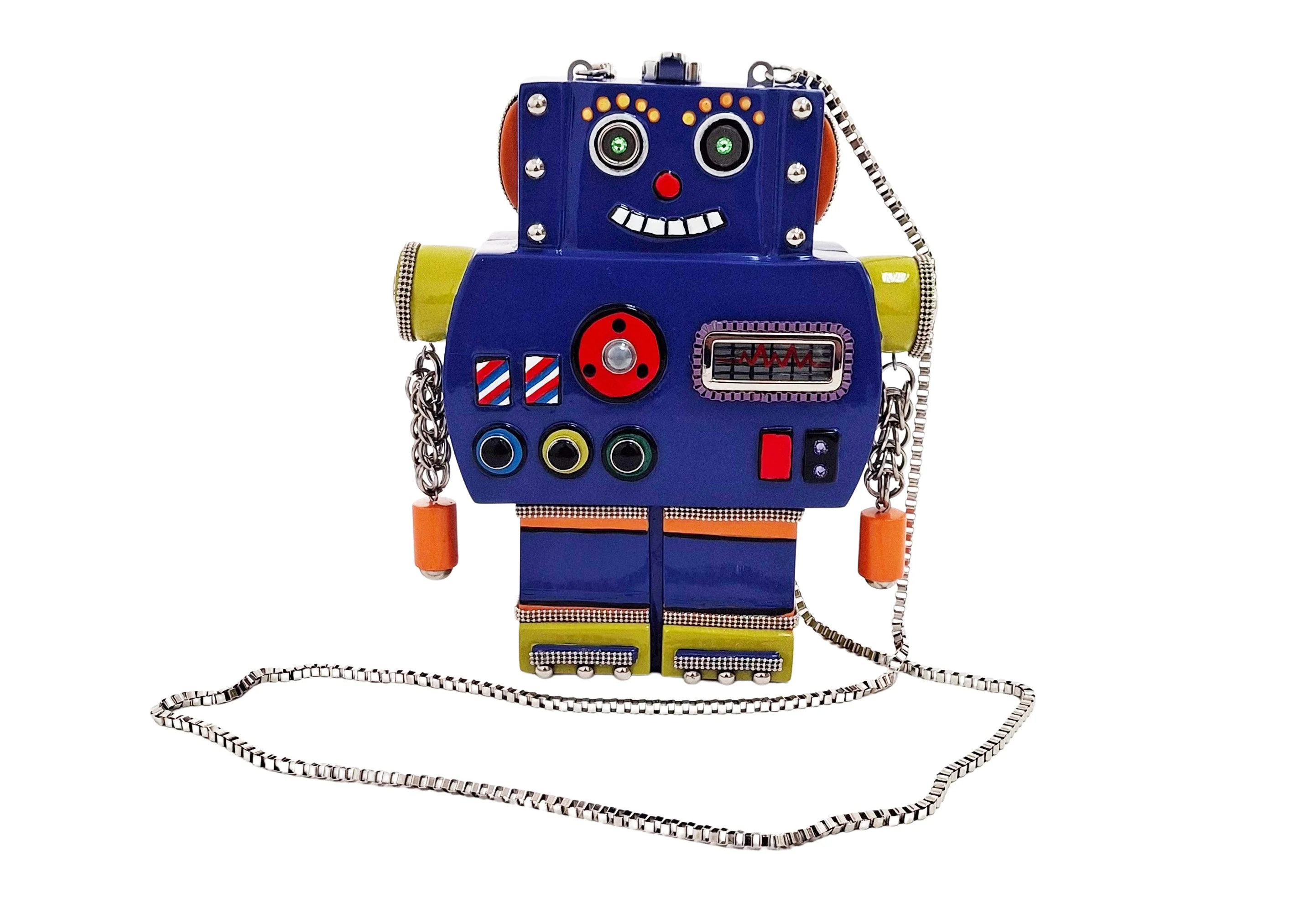 Timmy Woods Robbie Robot Wooden Collectible Handbag