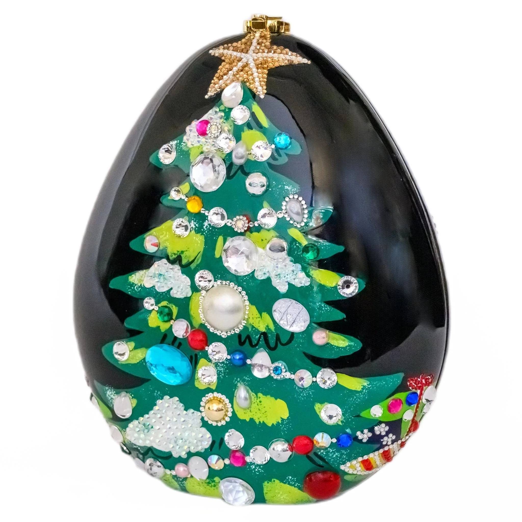 Timmy Woods X-mas Tree Black Swarovski Crystals - Image 2