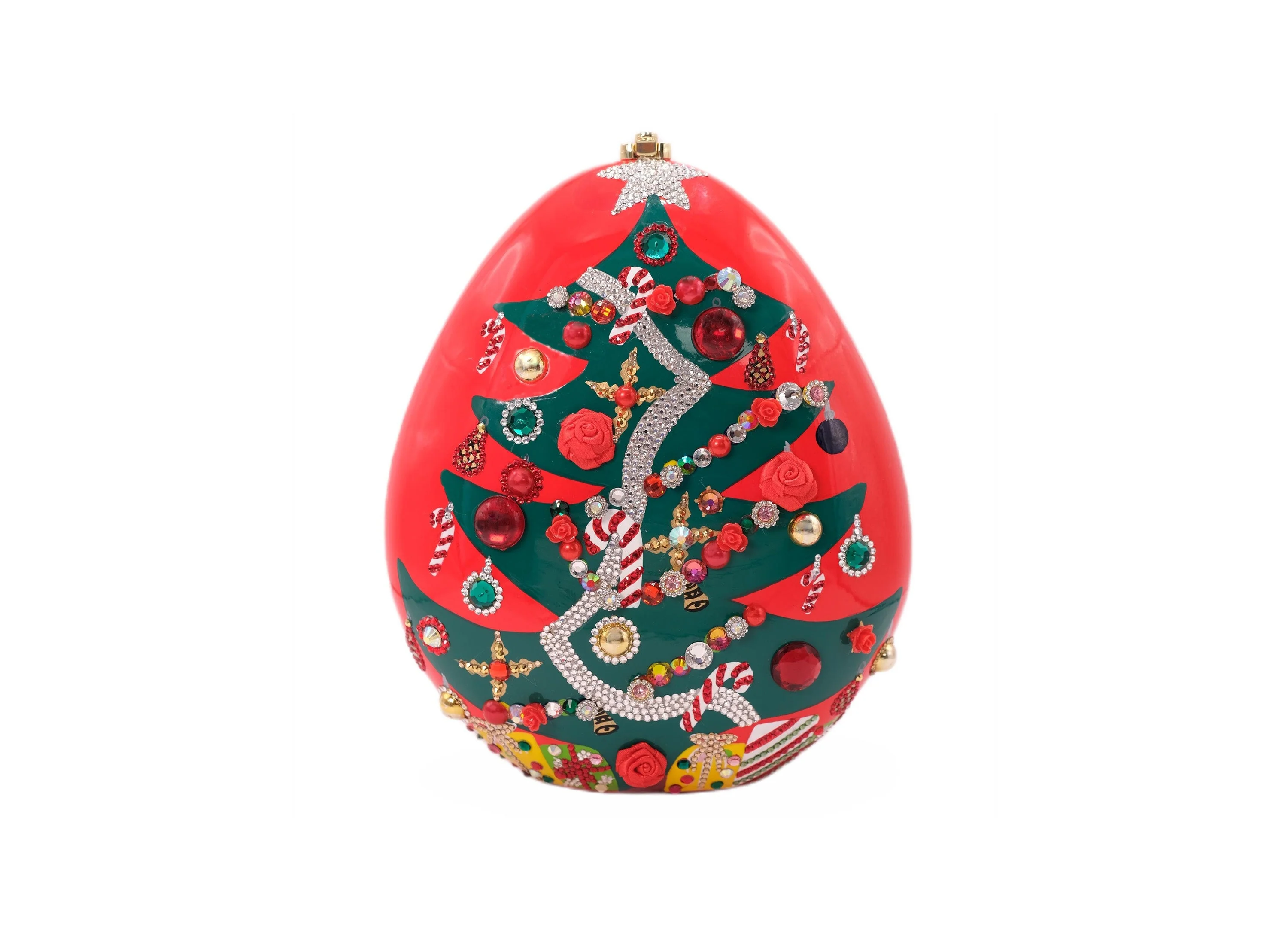 Timmy Woods X-mas Tree Red Swarovski Crystals