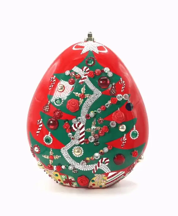 Timmy Woods X-mas Tree Red Swarovski Crystals - Image 5