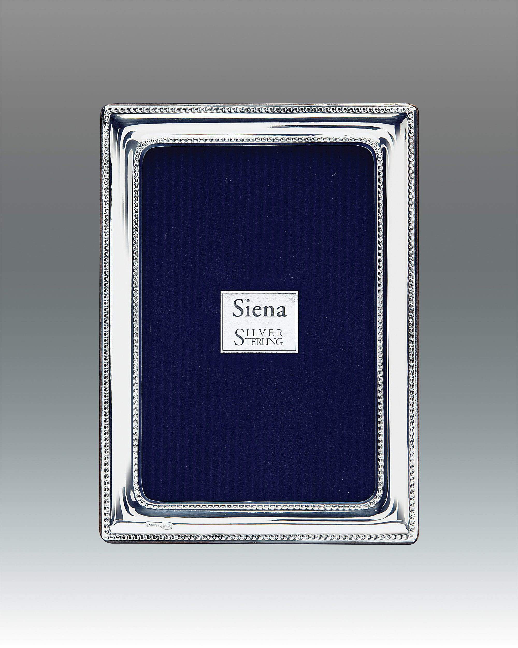Tizo 4x6 Dimensional Double Beaded Siena Sterling Frame