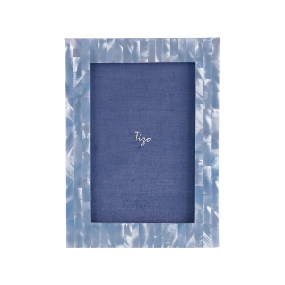 Tizo 4x6 Light Blue Mother of Pearl Frame