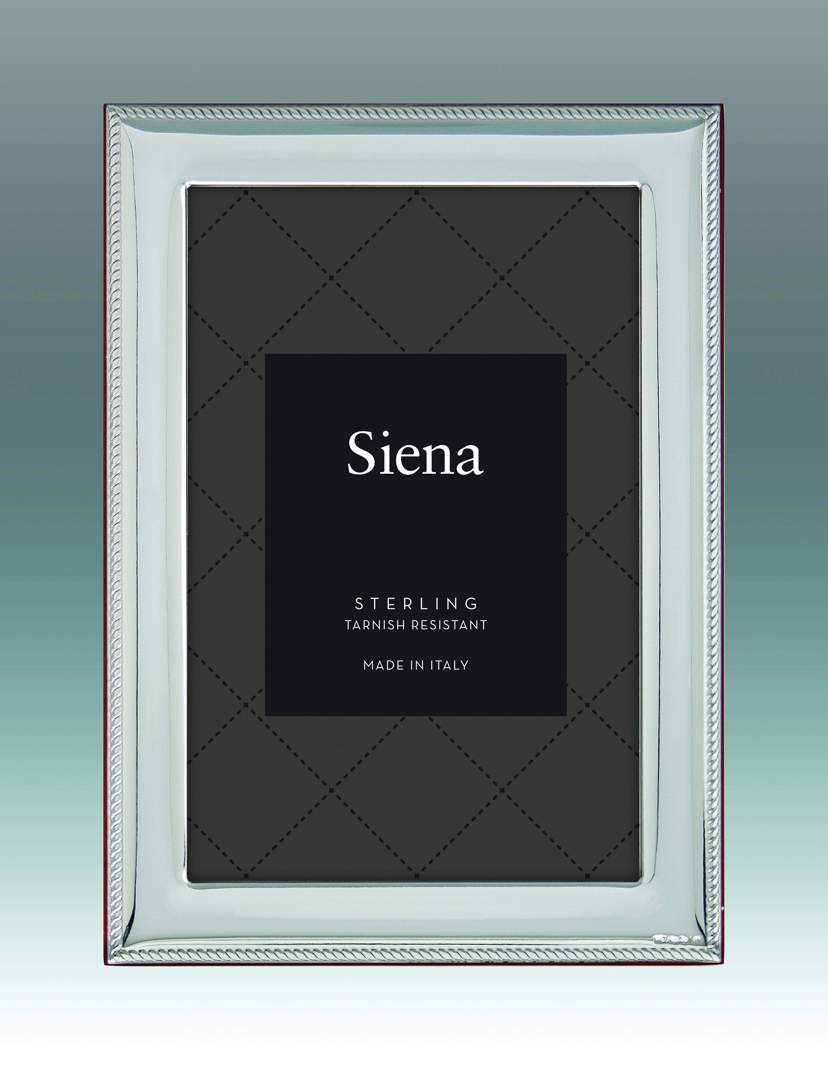 Tizo 4x6 Smooth Braid Border Sterling Bilaminate Frame