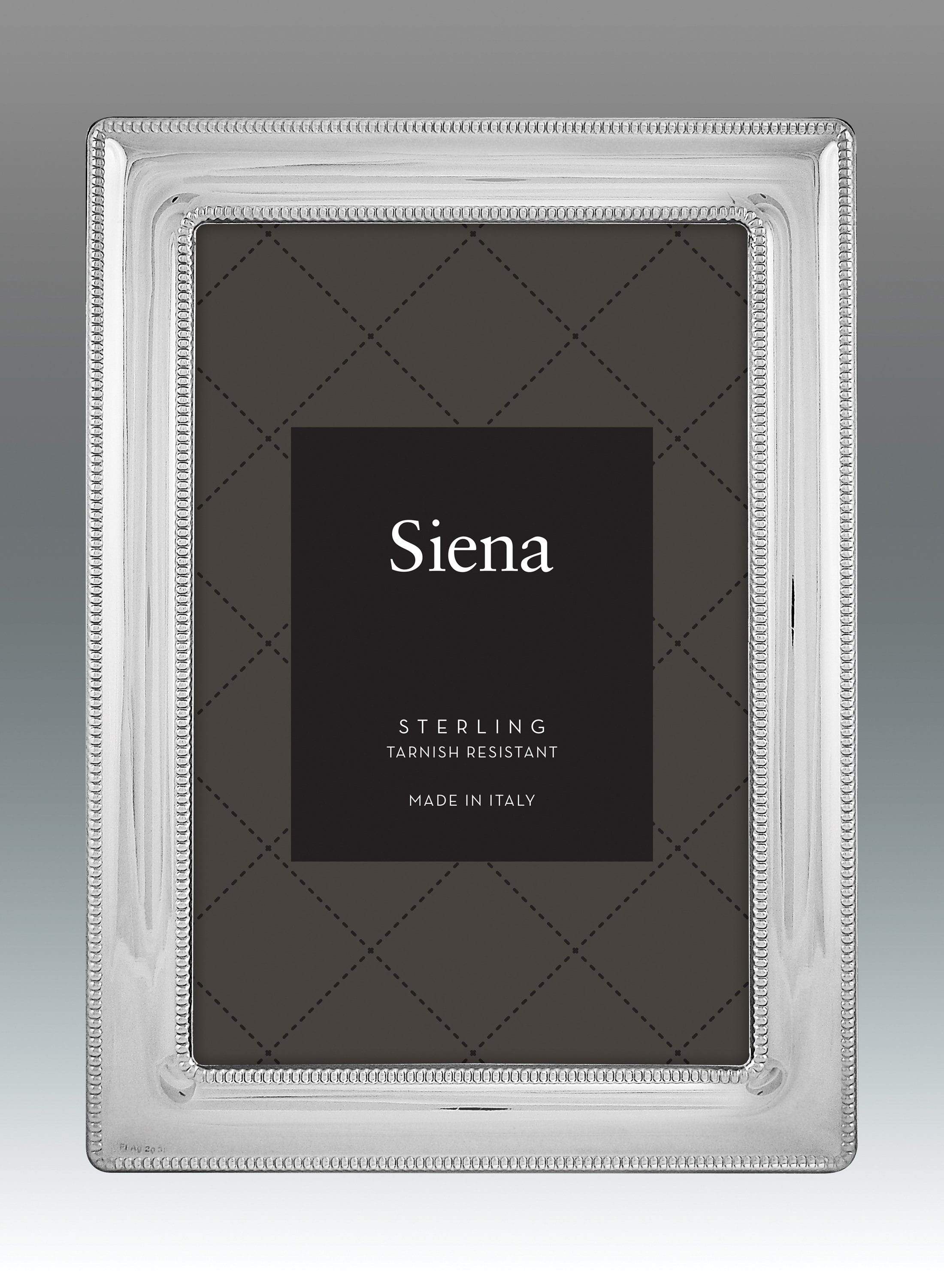 Tizo 8x10 Dimensional Double Beaded Border Sterling Bilaminate Frame