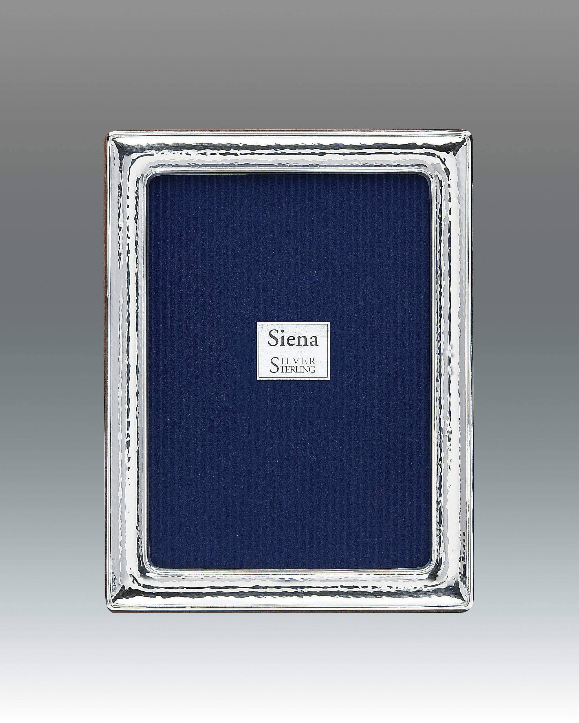 Tizo 8x10 Dimensional Hammered Siena Sterling Frame