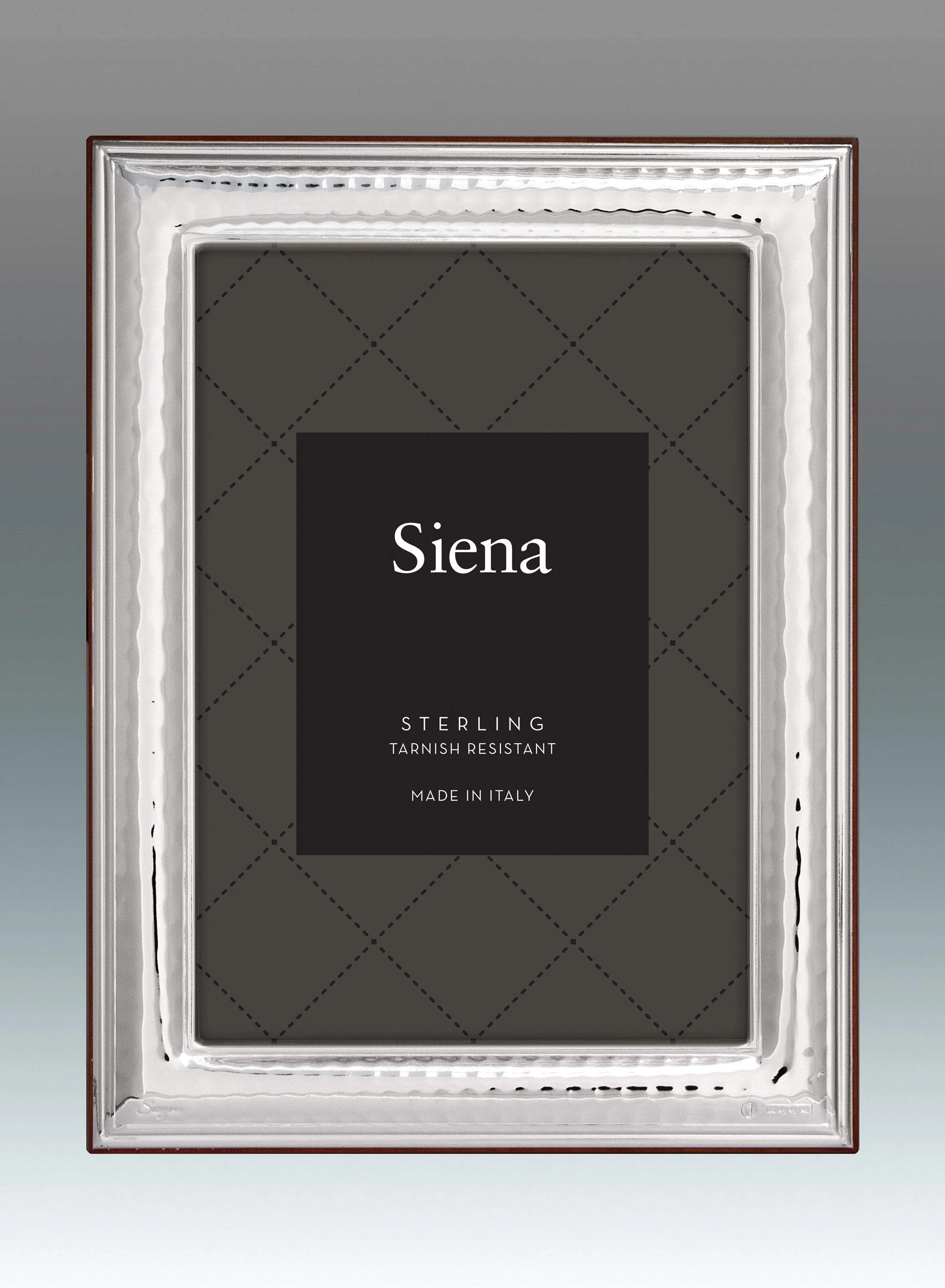 Tizo Hammered Bezel Border Sterling Bilaminate Frame 8x10