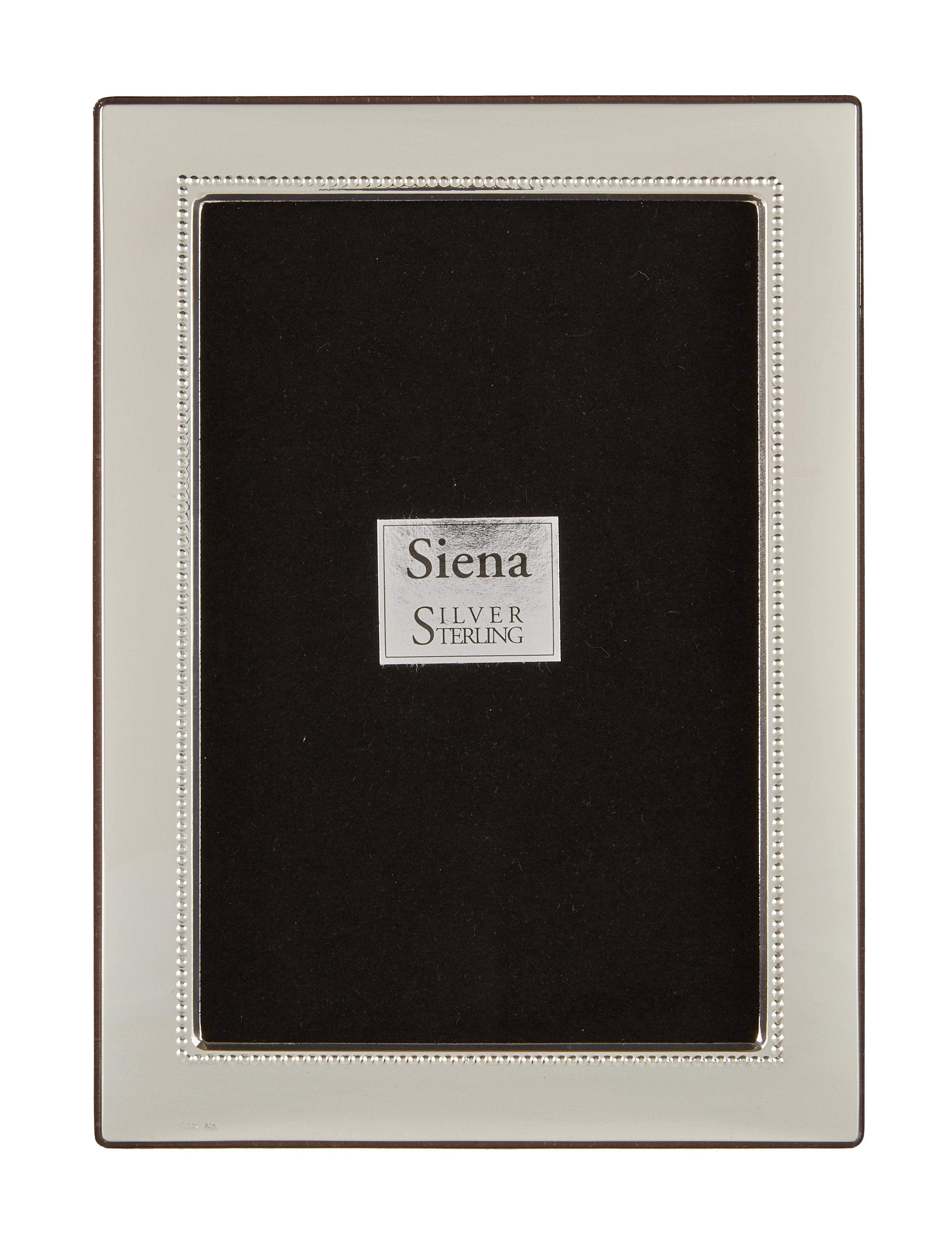 Tizo 8x10 Plain Inner Bead Siena Sterling Frame