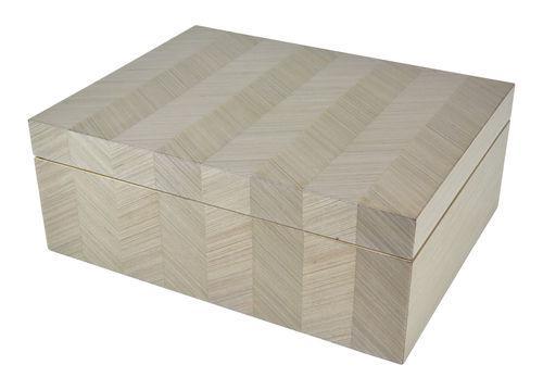 Tizo Chevron Design Empty Box, Taupe