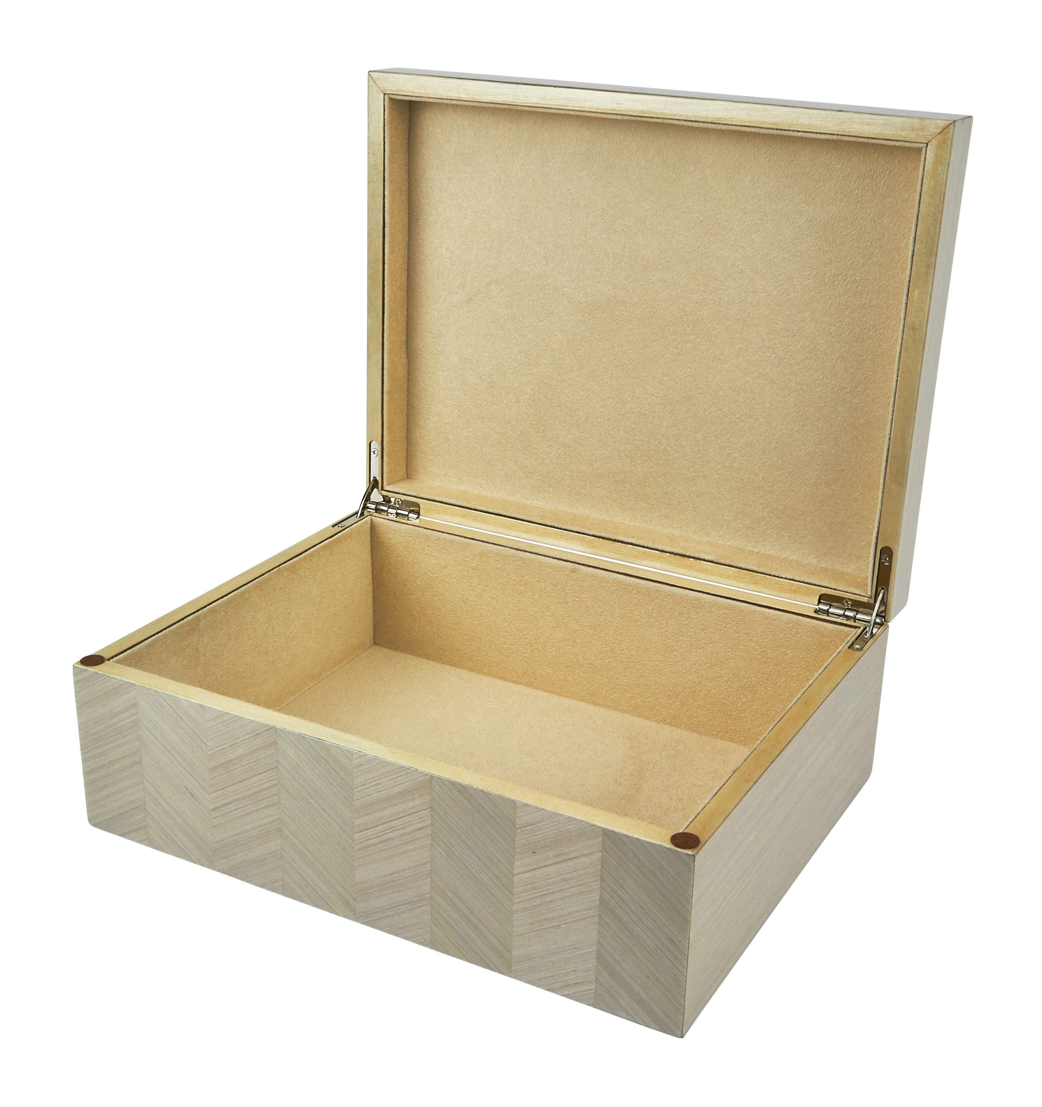 Tizo Chevron Design Empty Box, Taupe - Image 2