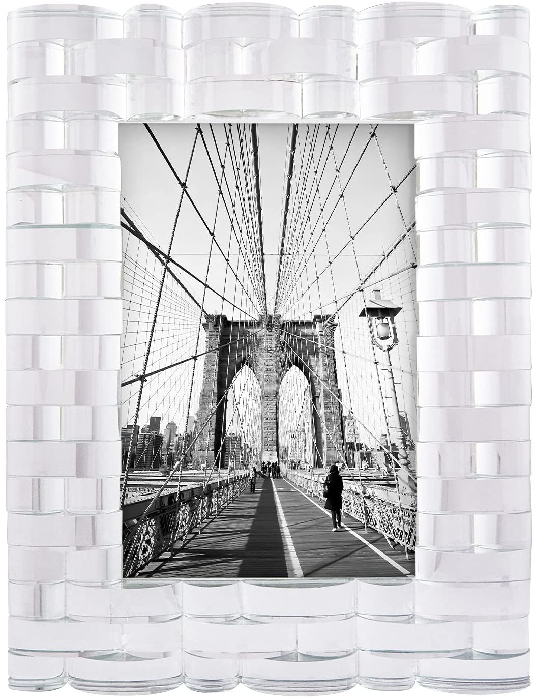 Tizo Clear Crystal Curved Bricks Frame 5x7 - Image 2