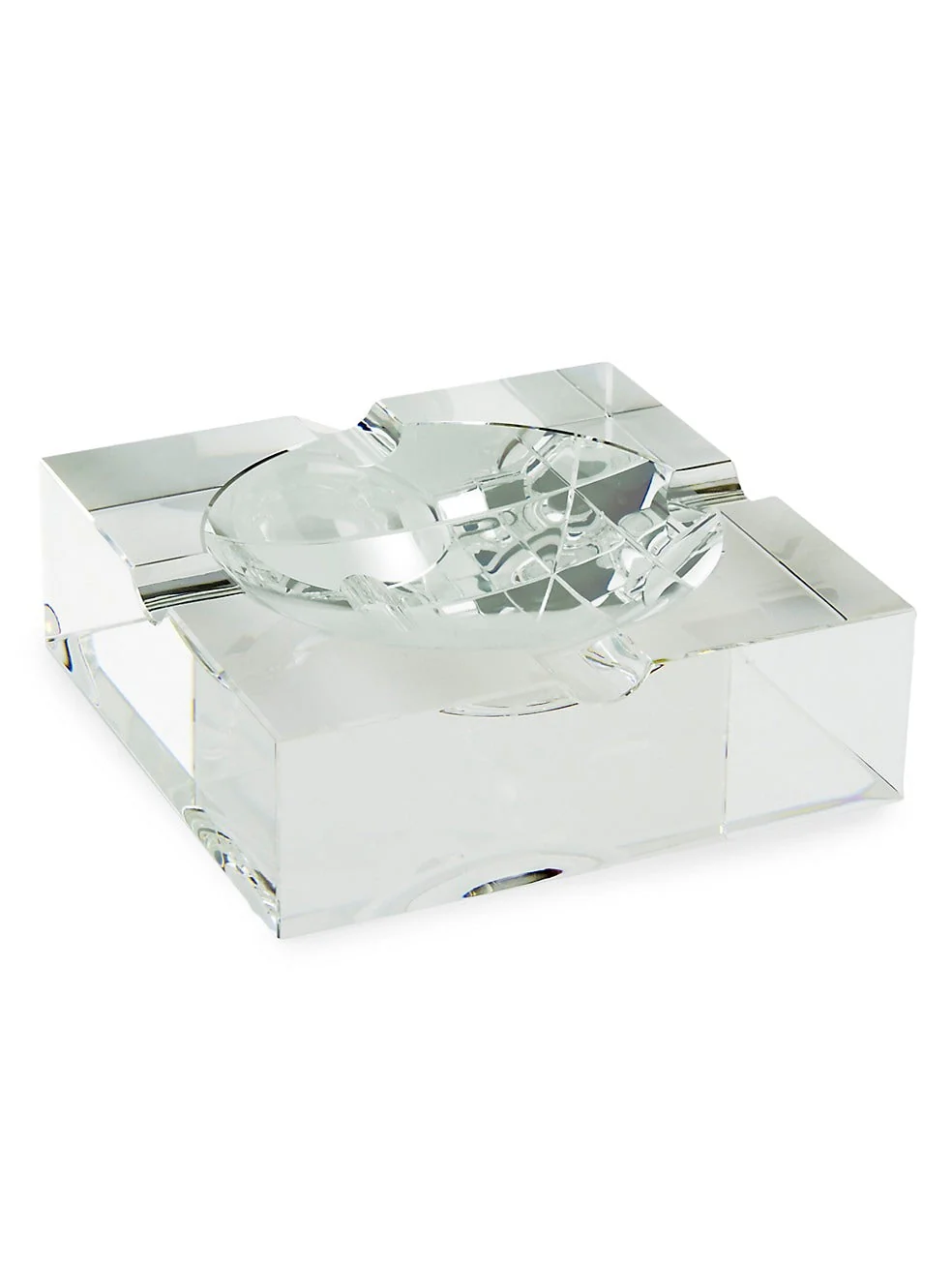 Tizo Crystal Large Square Cigar Ashtray