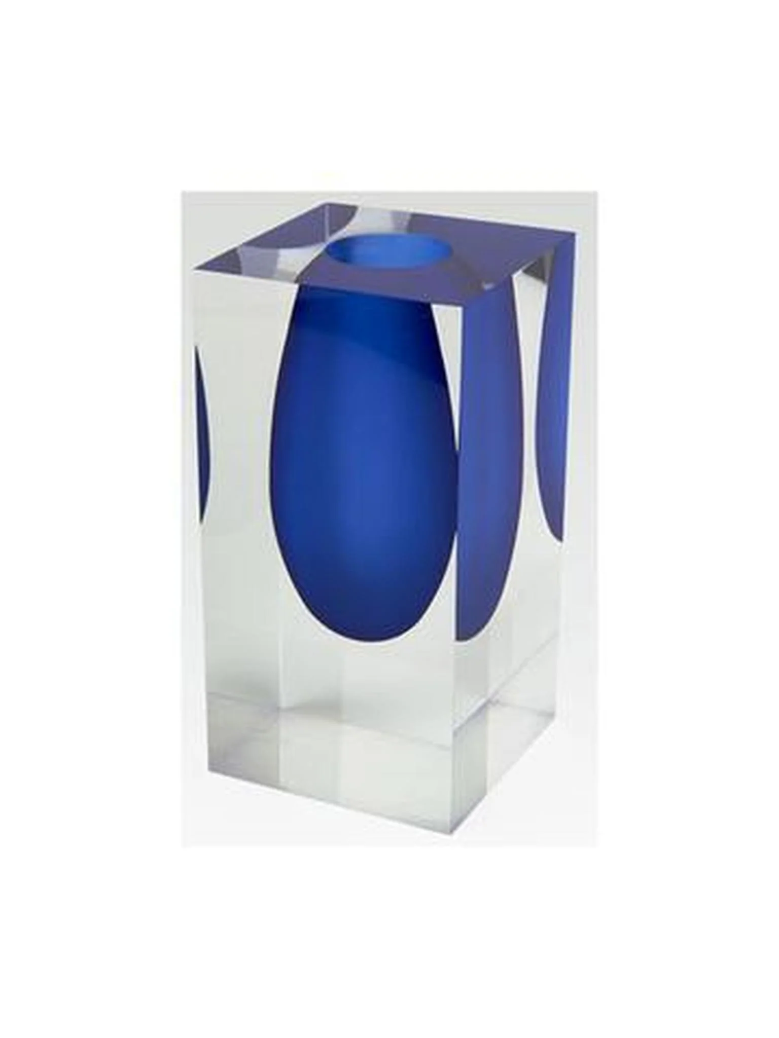 Tizo Design Lucite Block Bud Vase - Bright Blue - Image 2