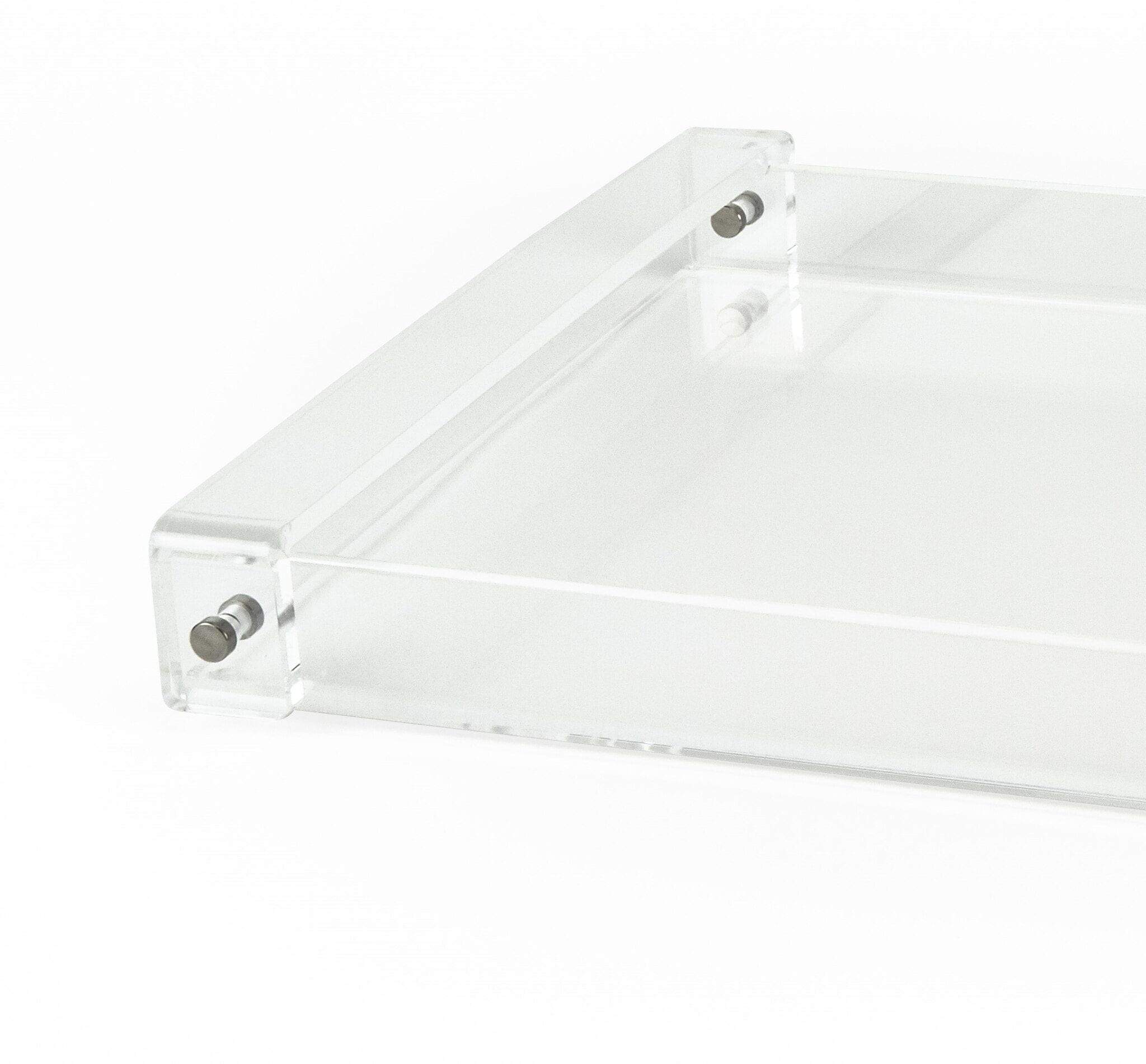 Tizo Clear Lucite Tray with Modern Handles - Image 3