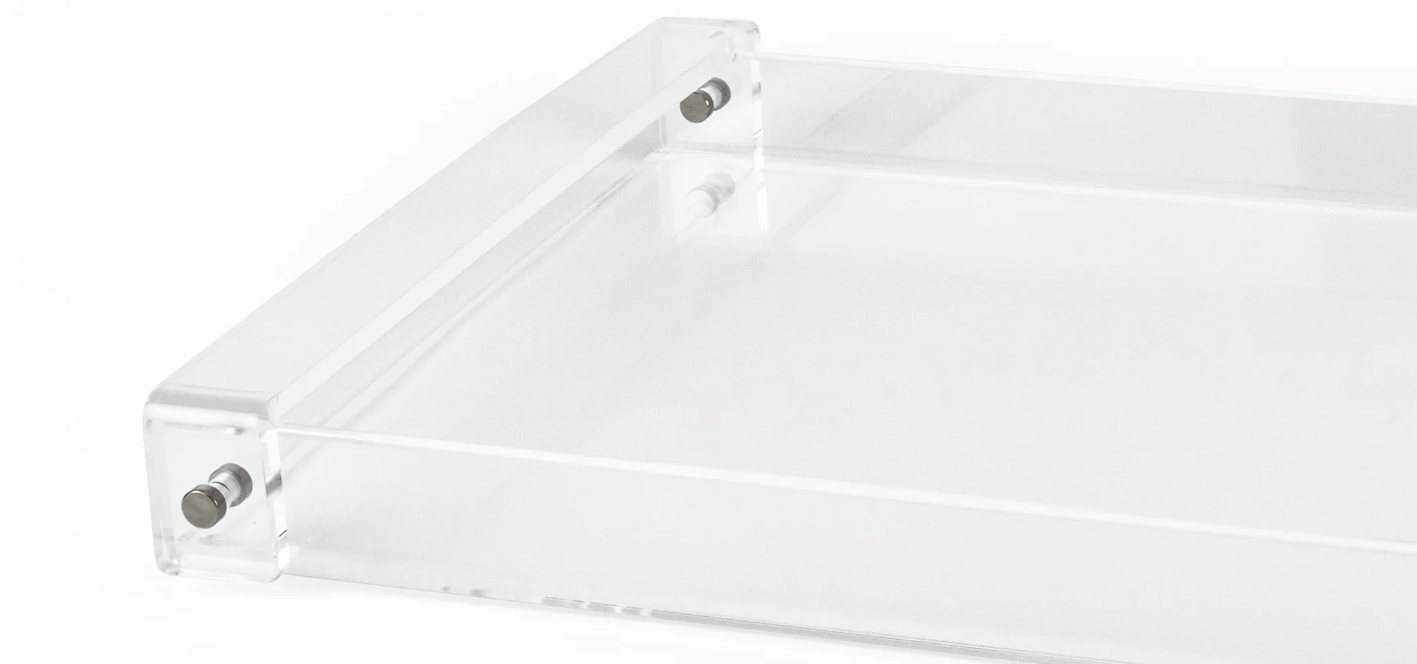 Tizo Clear Lucite Tray with Modern Handles - Image 4