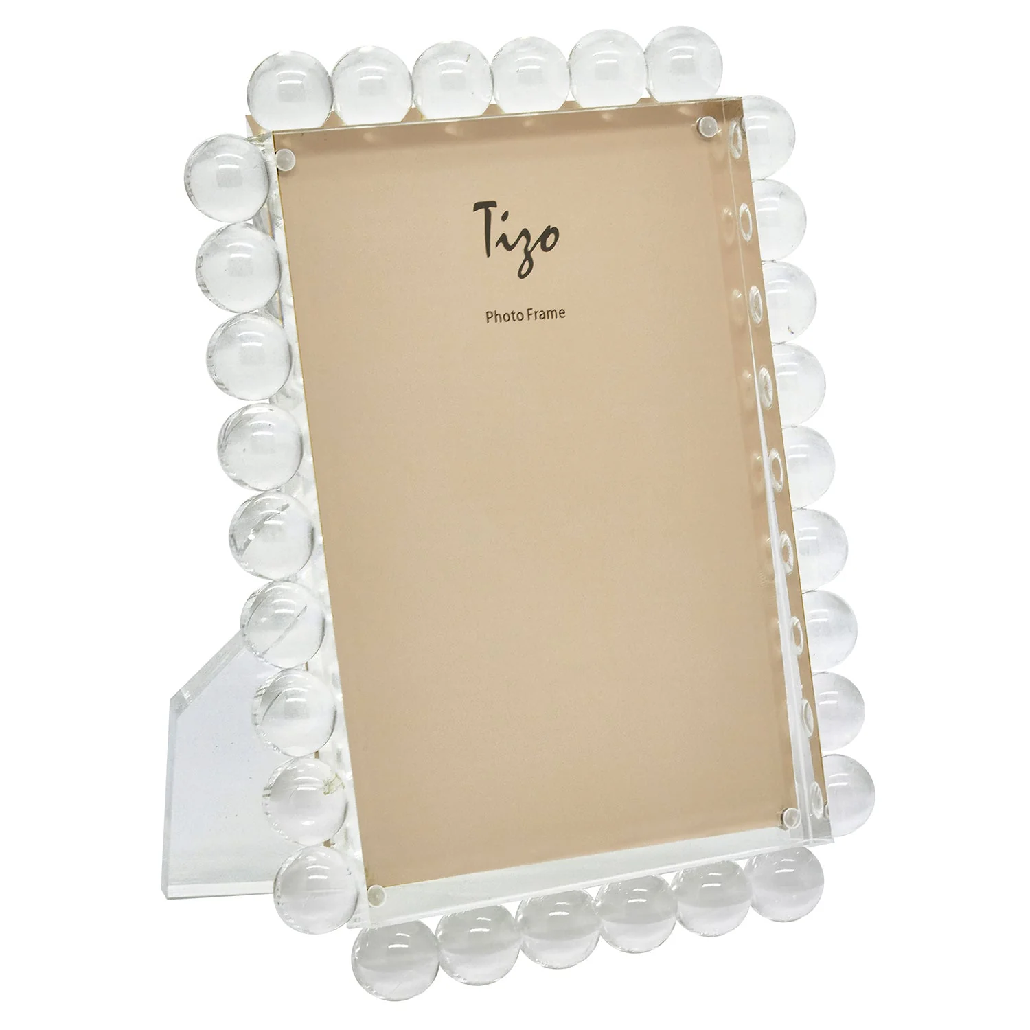 Tizo Designs Acrylic Frame w/Clear Bubbles 4x4
