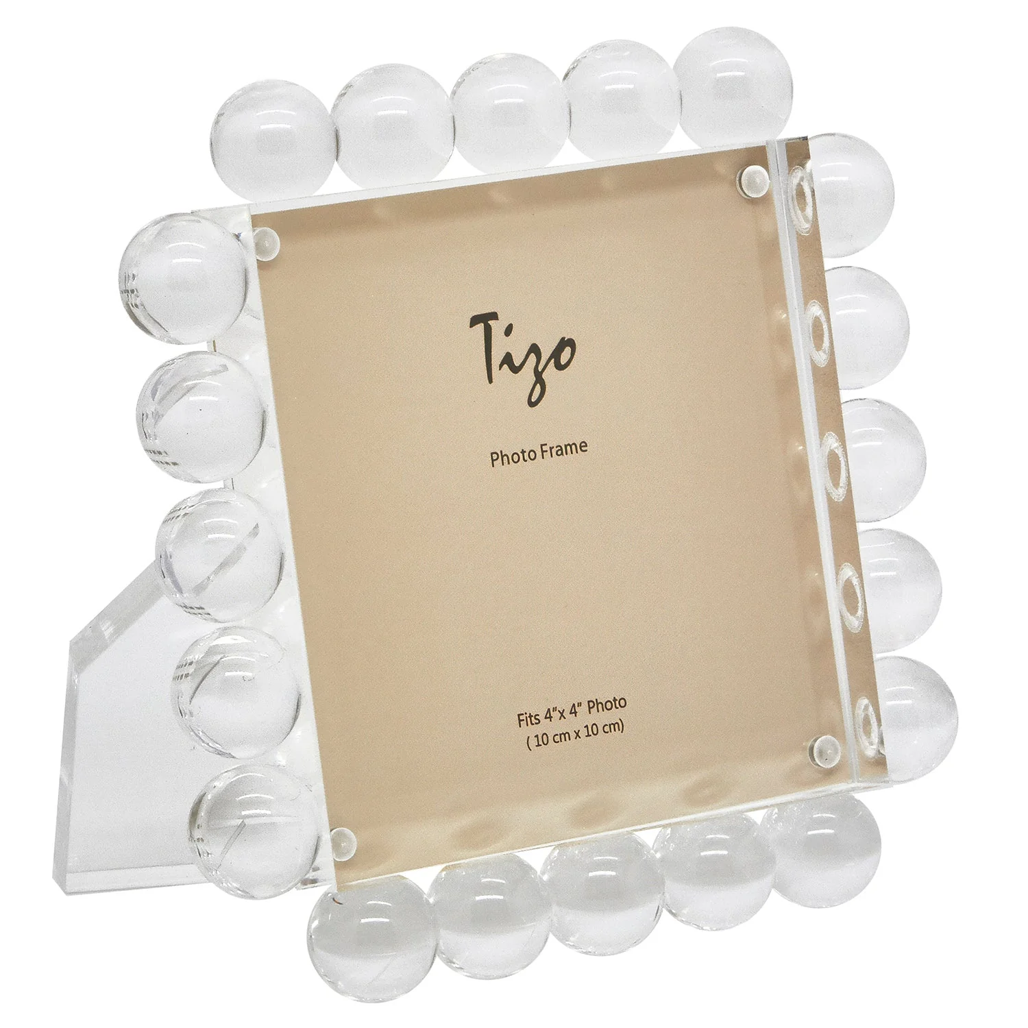 Tizo Designs Acrylic Frame w/Clear Bubbles (4x4)
