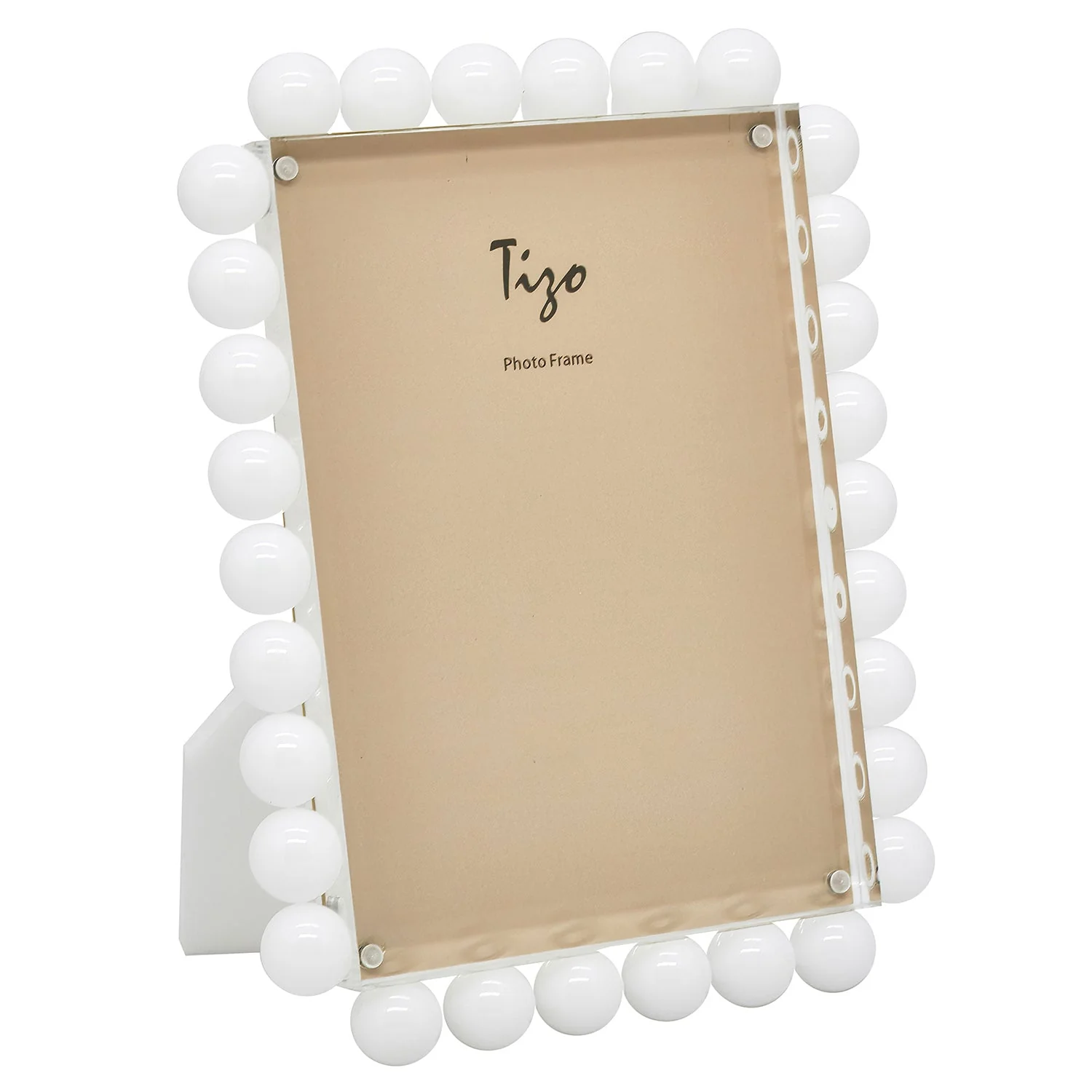 Tizo Designs Acrylic Frame w/White Bubbles 8x10