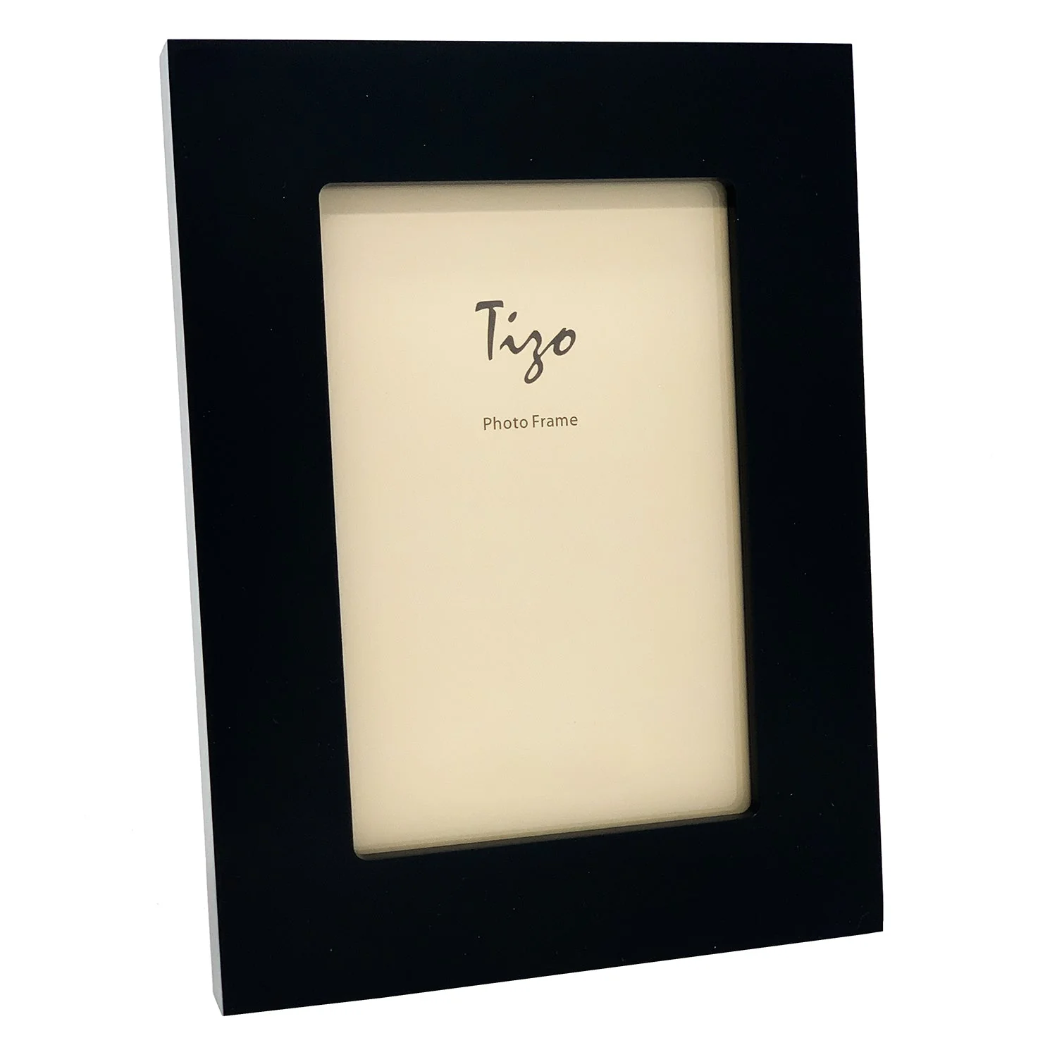 Tizo Designs Acrylic Lucite Picture Frame (Solid Black) 4x6