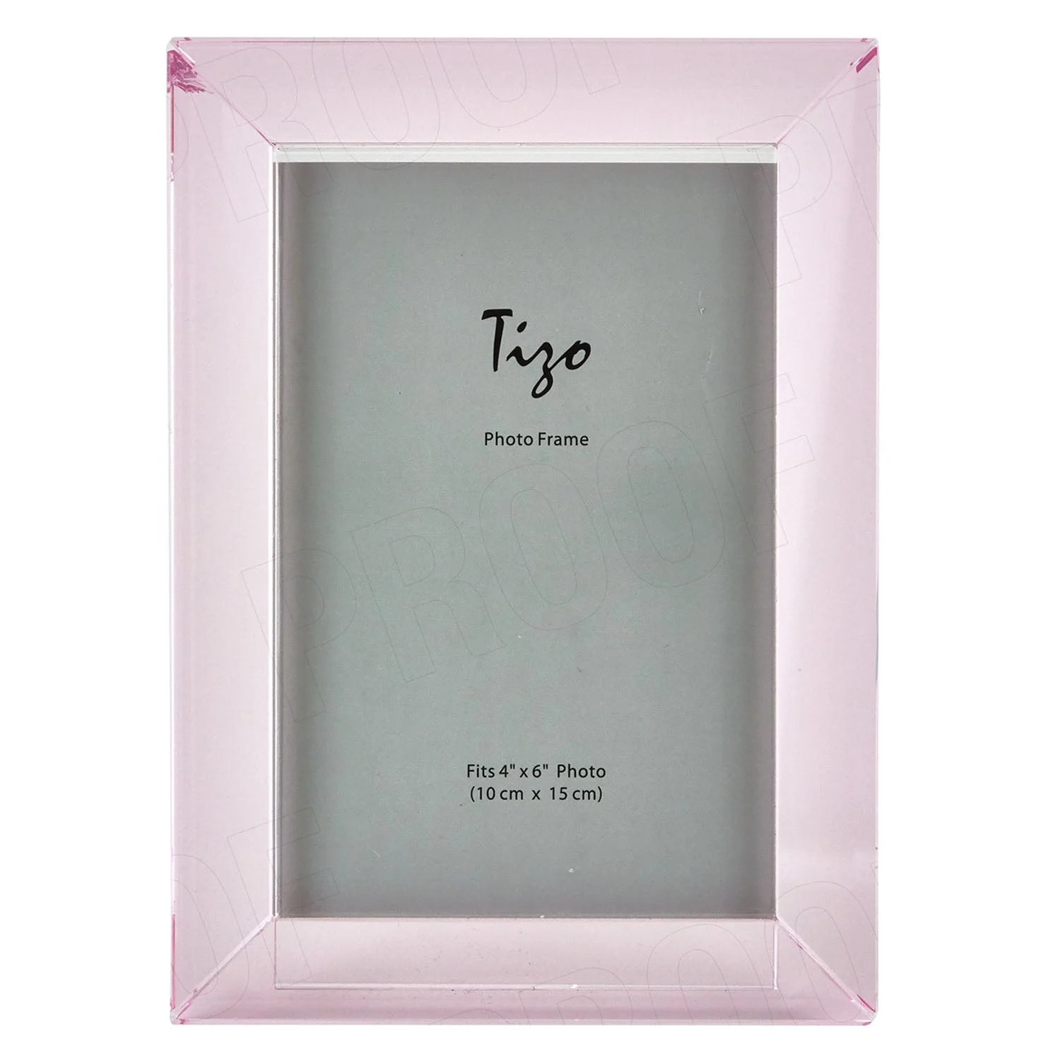 Tizo Designs Crystal Glass Picture Frame (Pink) 5x7