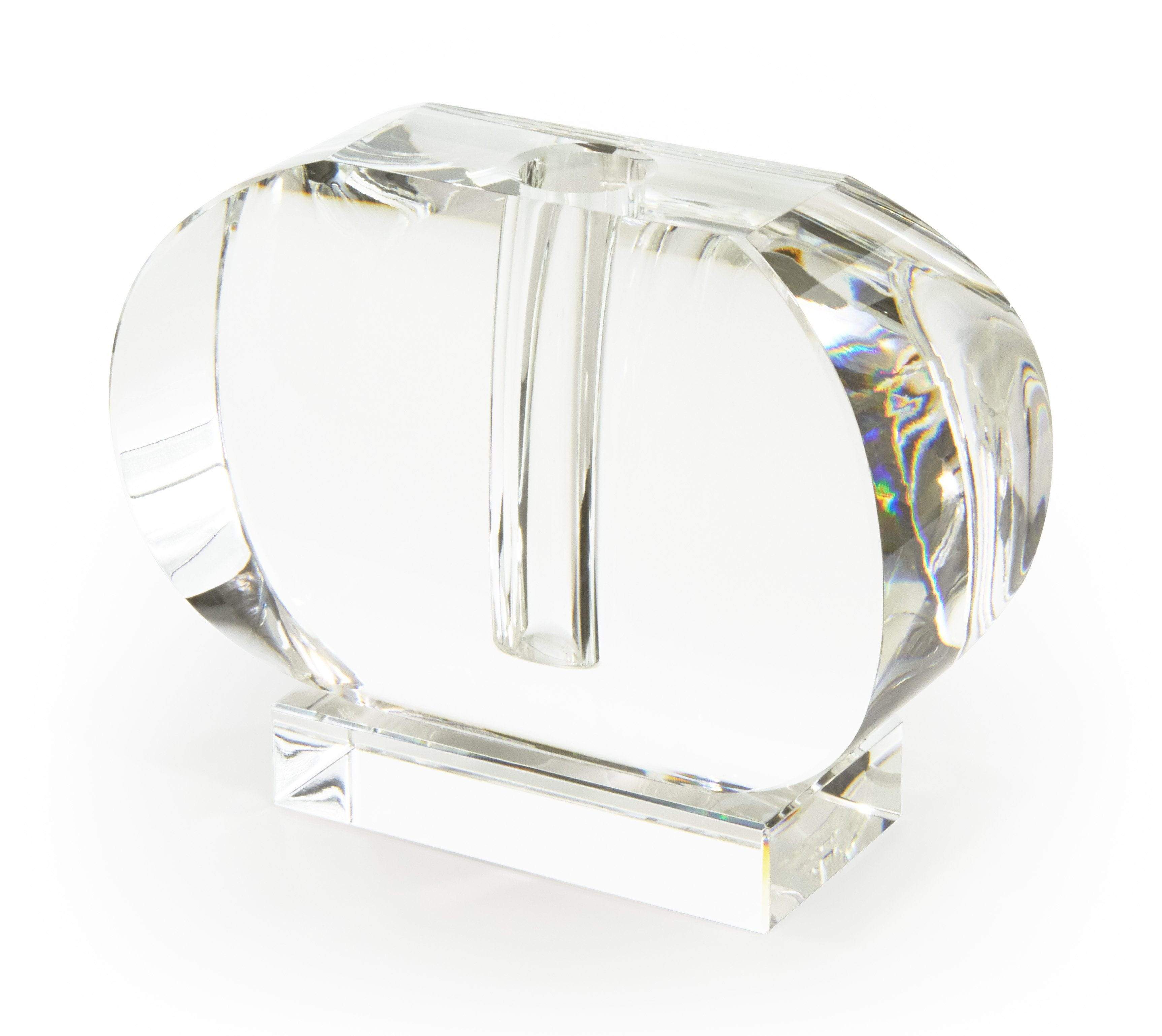 Tizo Designs Crystal Horizontal Oval Bud Vase - Image 2