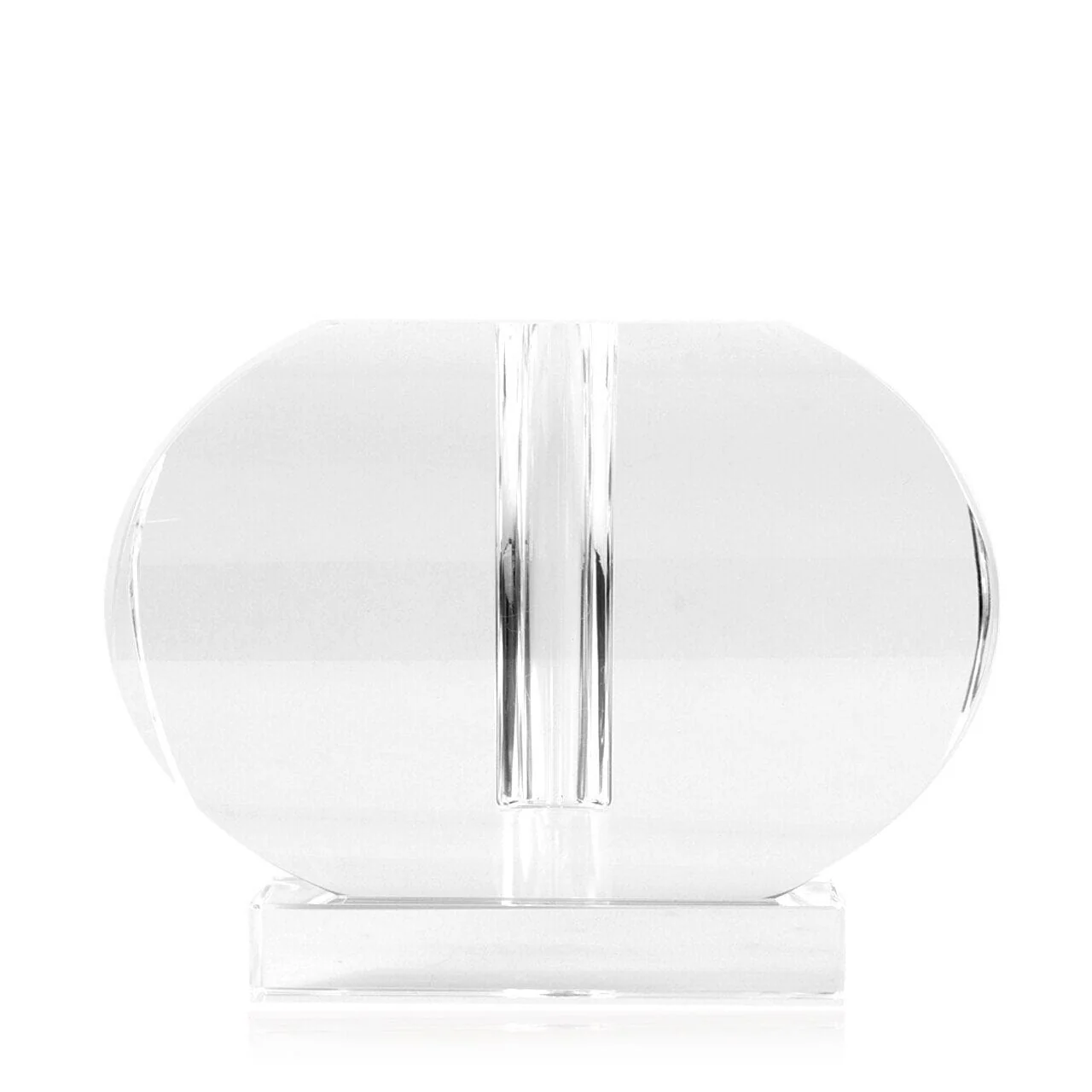 Tizo Designs Crystal Horizontal Oval Bud Vase - Image 3