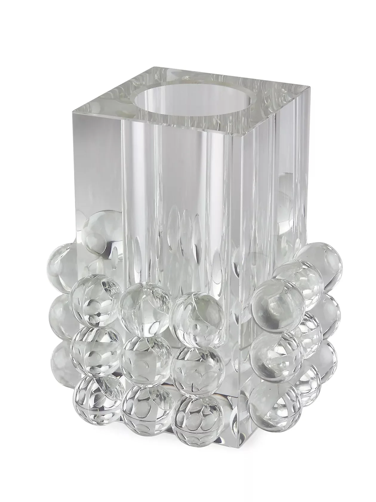 Tizo Designs Crystal Square Balls Vase