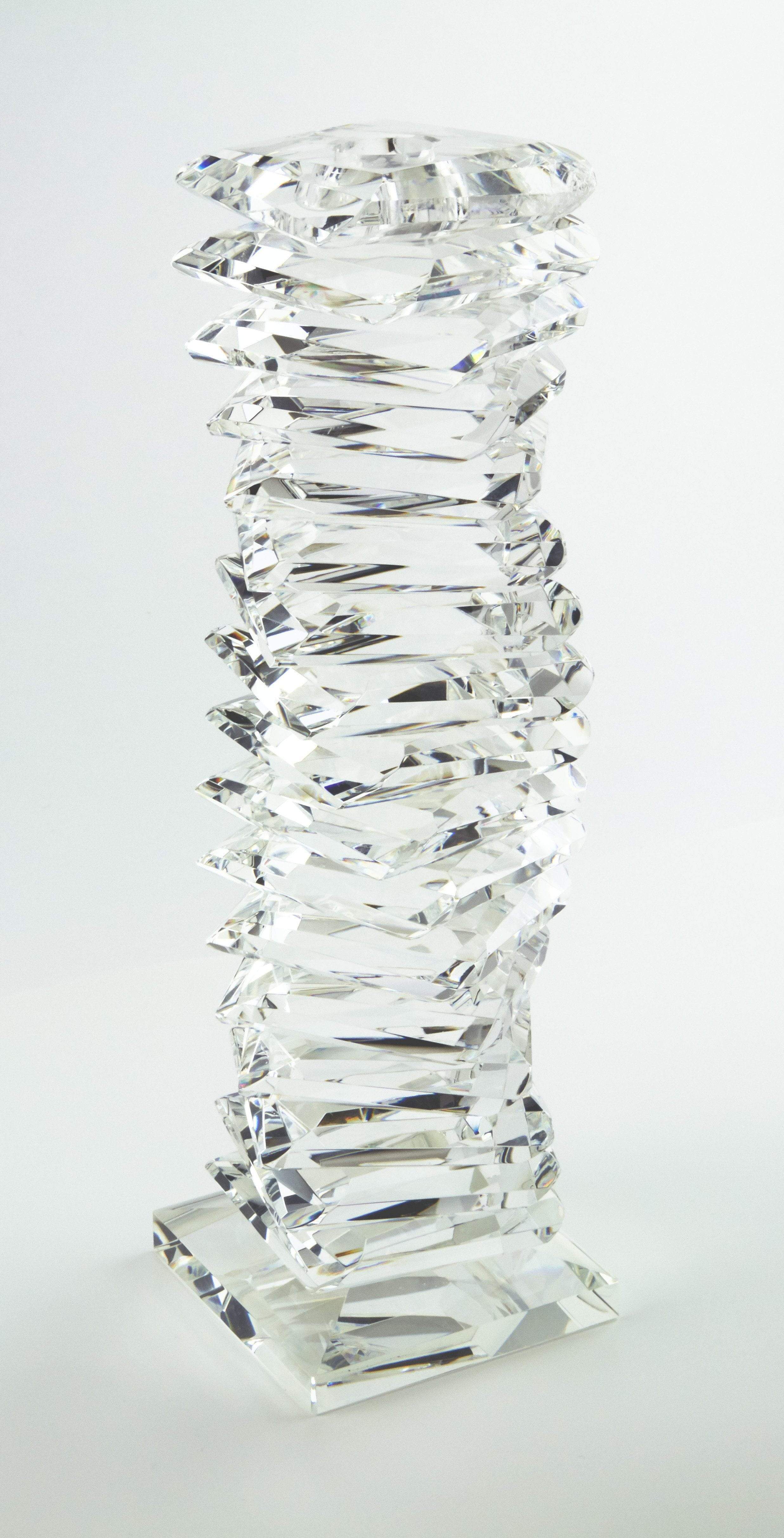 Tizo Designs Crystal Twisted Candlestick - Large