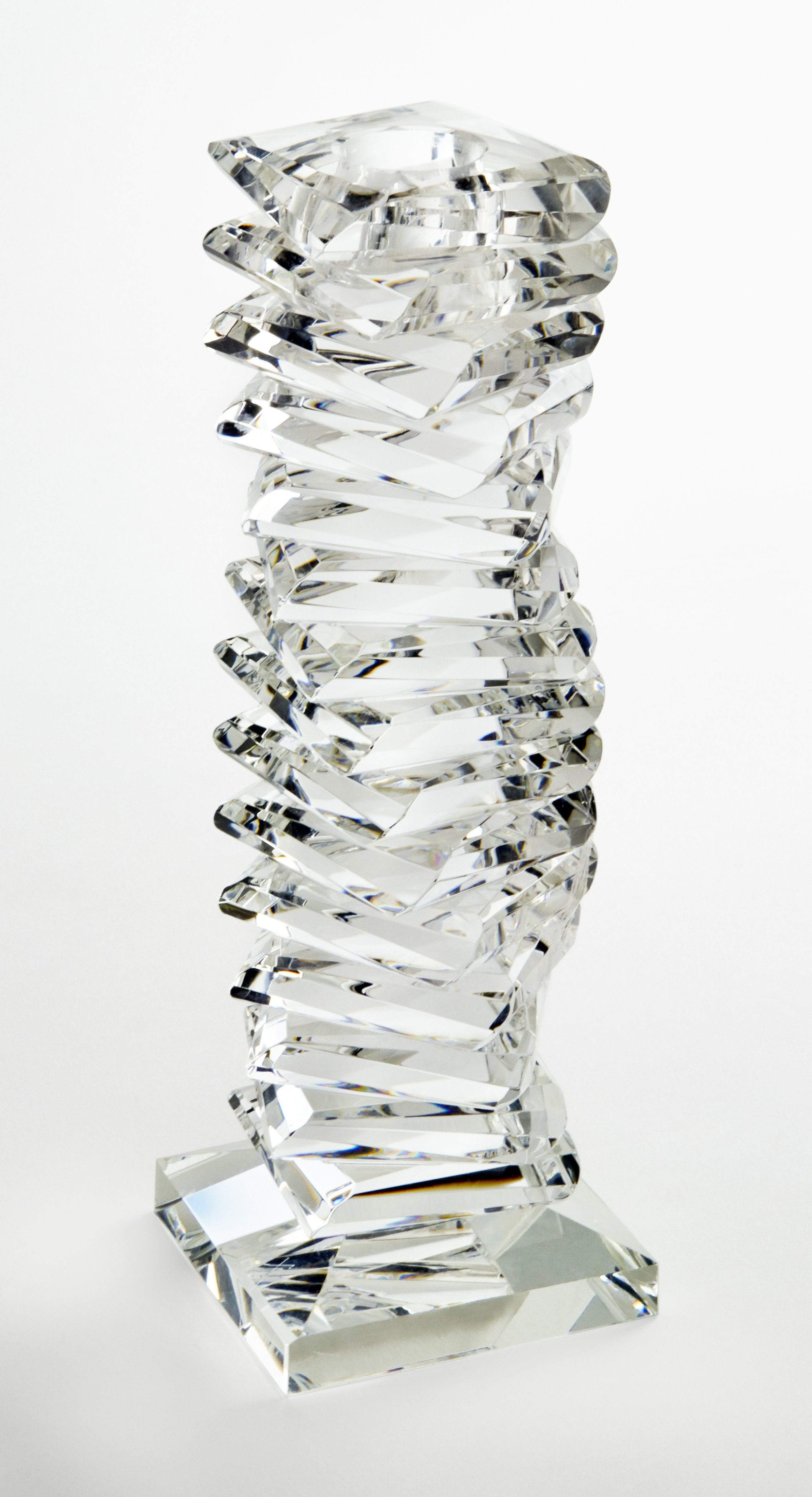 Tizo Designs Crystal Twisted Candlestick - Small