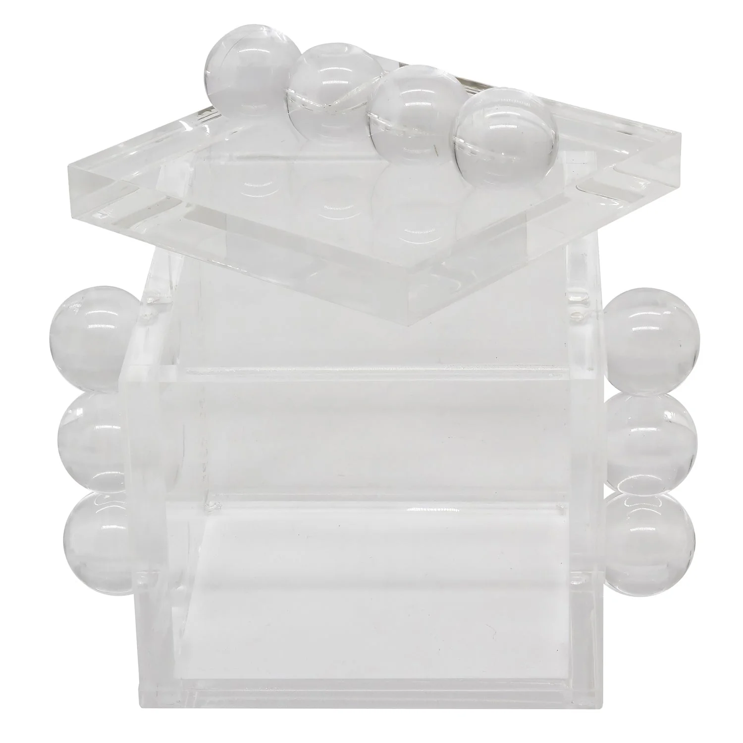 Tizo Designs Design Acrylic Box Clear w/Balls 4"x4" - Image 2