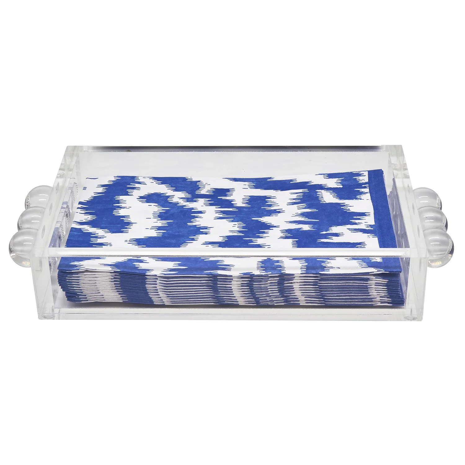 Tizo Designs Design Acrylic Clear Guest Towel Holder w/Bubbles