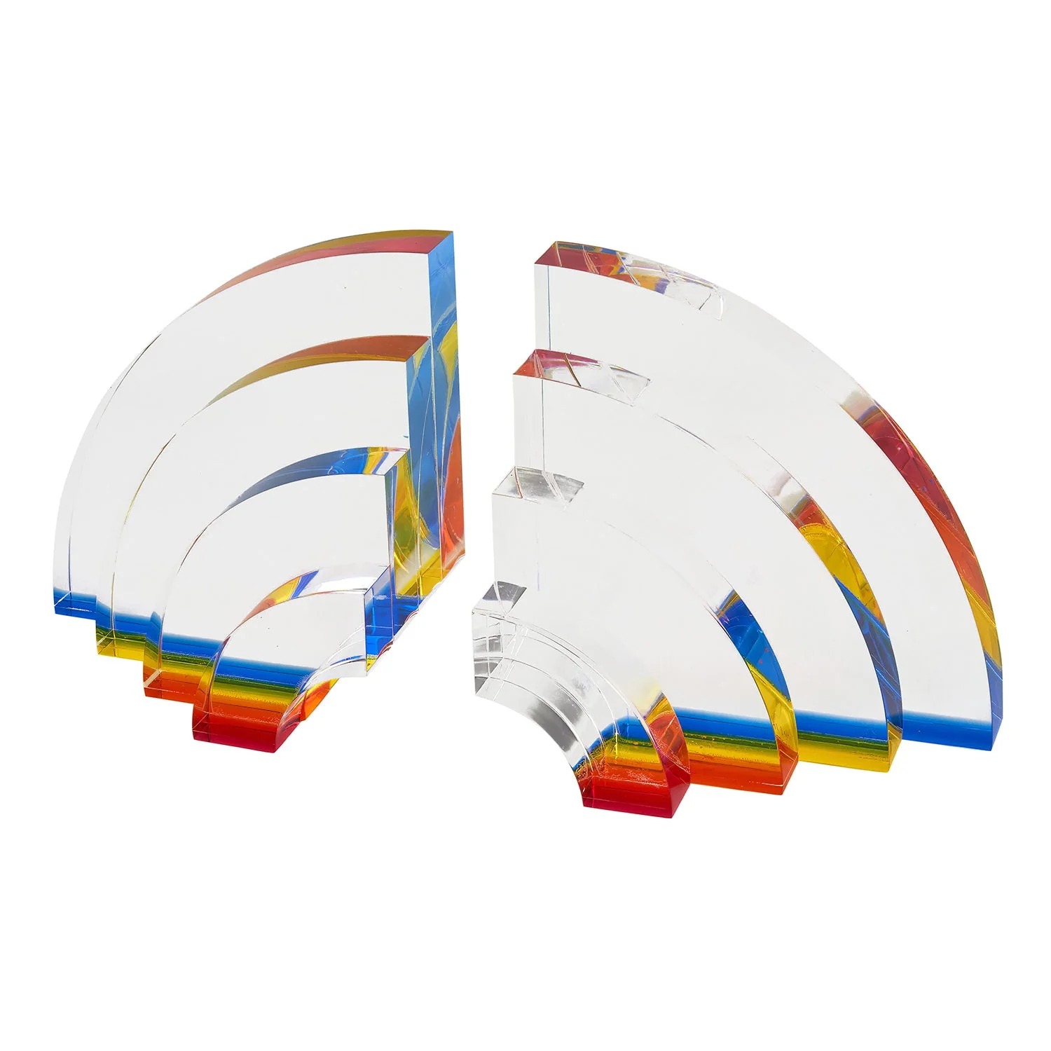 Tizo Designs Lucite Rainbow Bookends