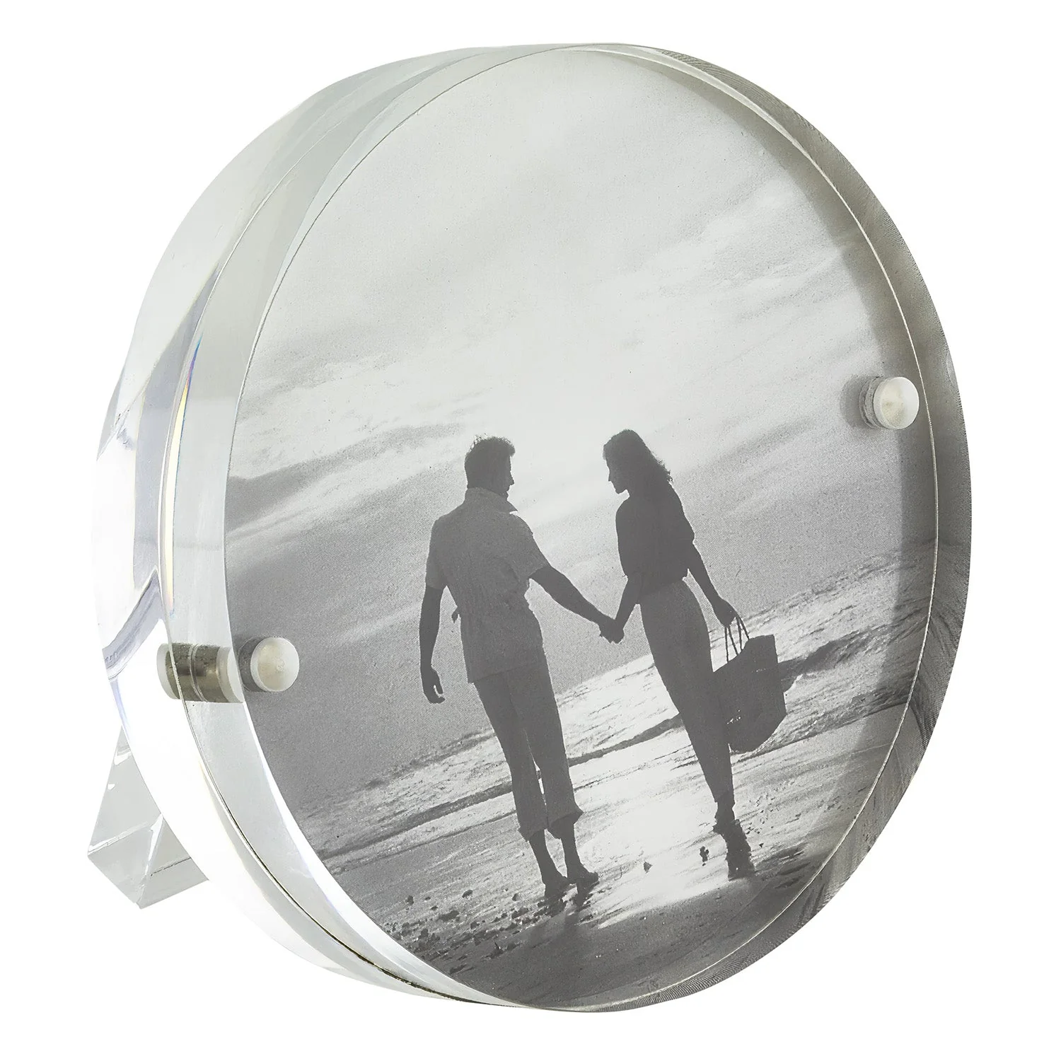 Tizo Designs Lucite Round 3.5" Picture Frame (Clear)