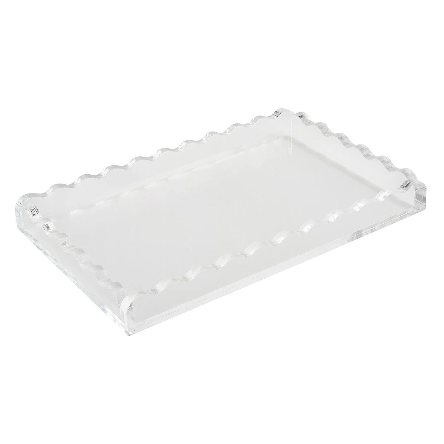 Tizo Designs Lucite Wave Tray 12x8 (Clear)