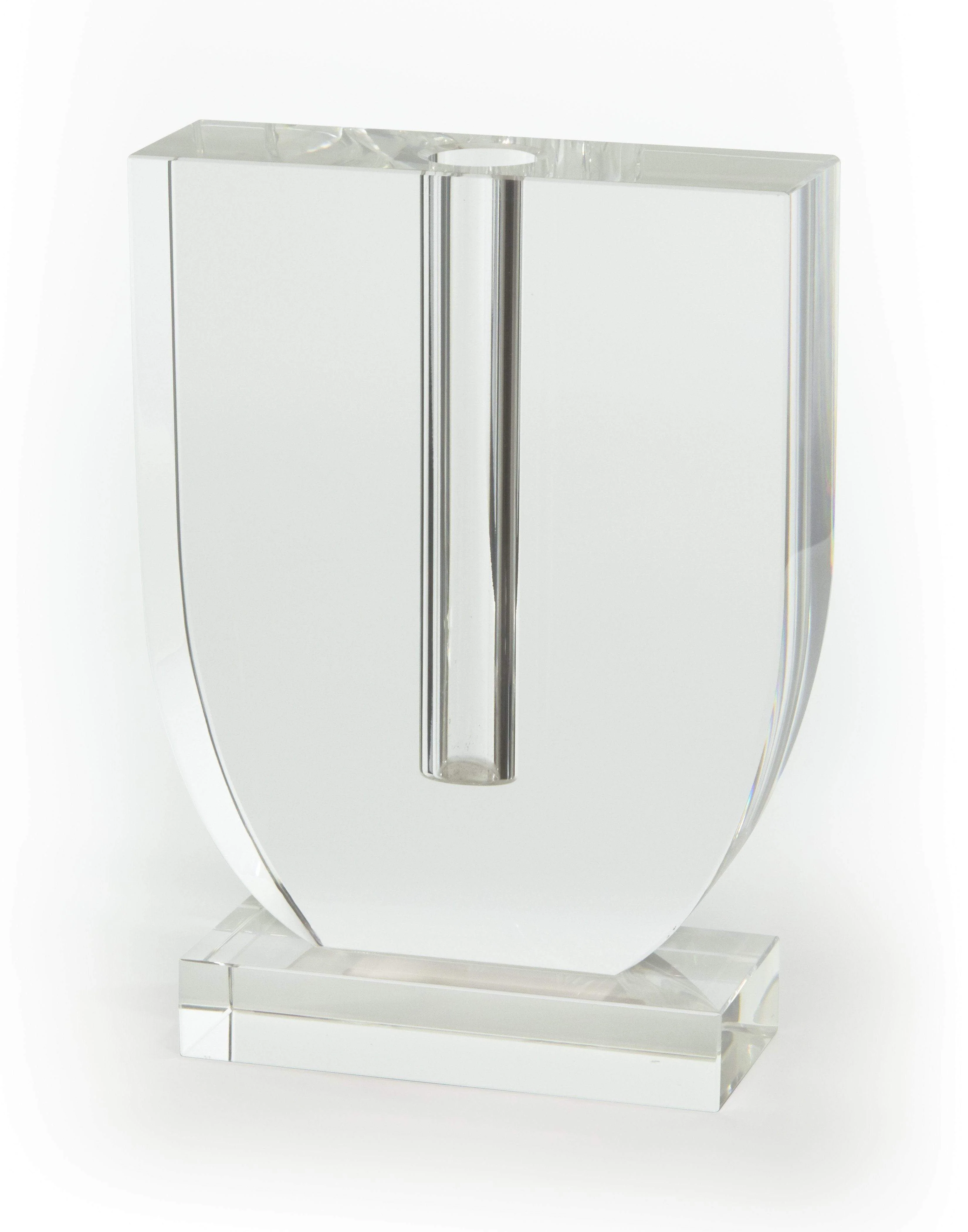Tizo Designs U Shape Crystal Glass Vase - Image 2