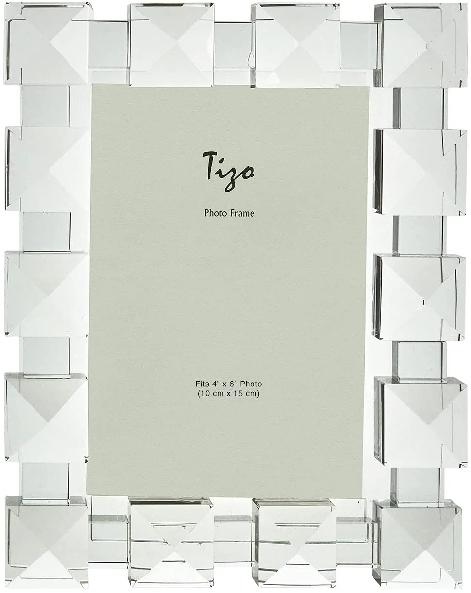 Tizo Diamond Crystal Glass Frame 4x6