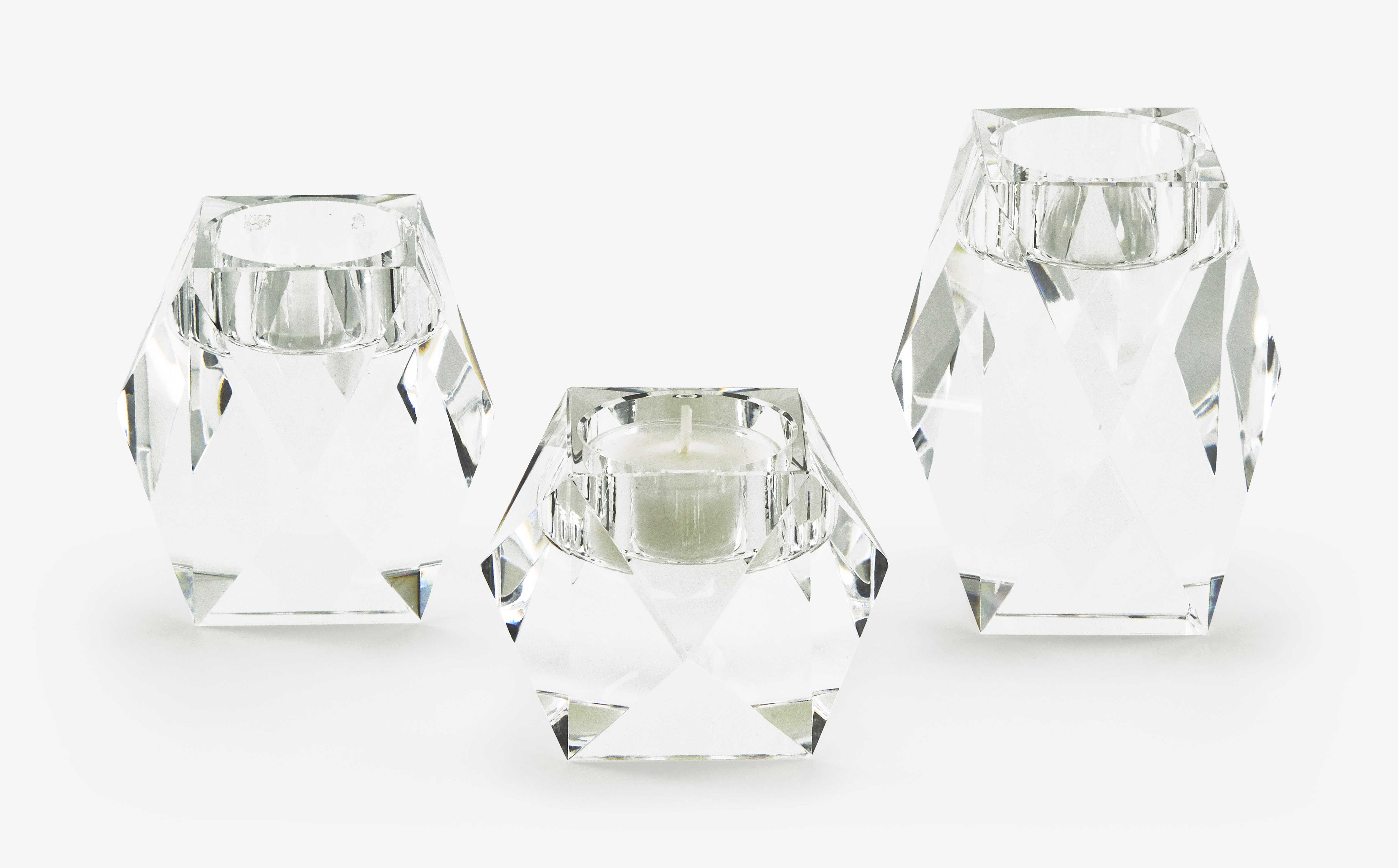 Tizo Diamond Crystal Glass Votive Medium - Image 3
