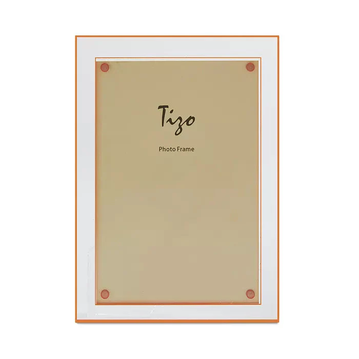 Tizo Double Border Lucite Frame - Orange 5x7 - Image 2