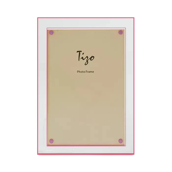 Tizo Double Border Lucite Frame - Pink 5x7 - Image 2